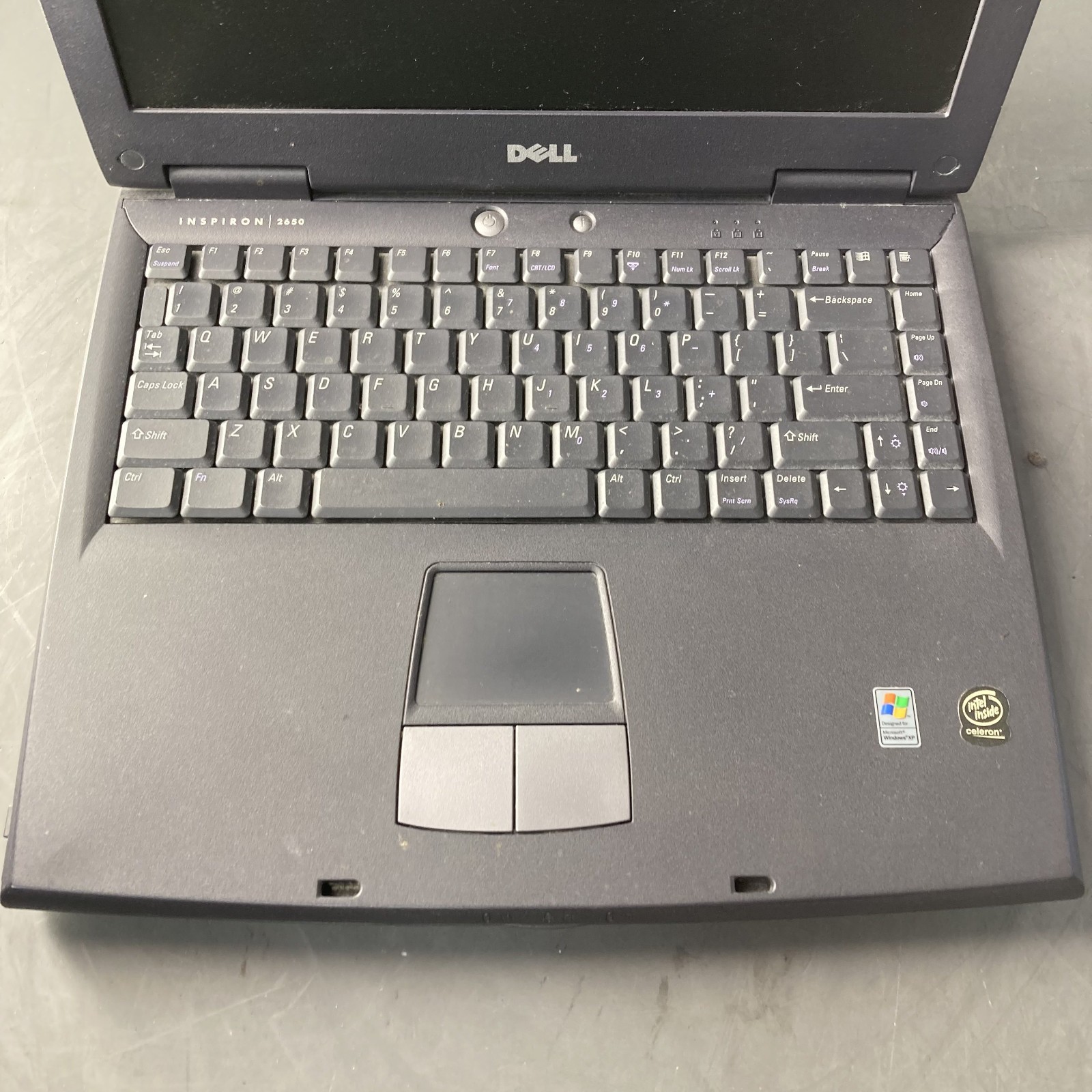 Dell Inspiron 2650 Retro Gaming Laptop Celeron Mobile 1.60GHz 128MB RAM 20GB HDD