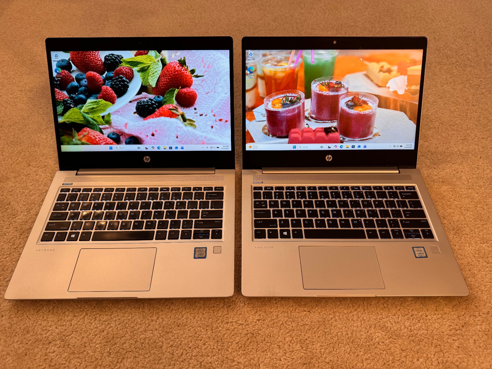 LOT 2 HP PROBOOK 430 G6 LAPTOP 5VD73UT 13.3″ 256GBSSD 4GBRAM i5-8265U WIN11PRO