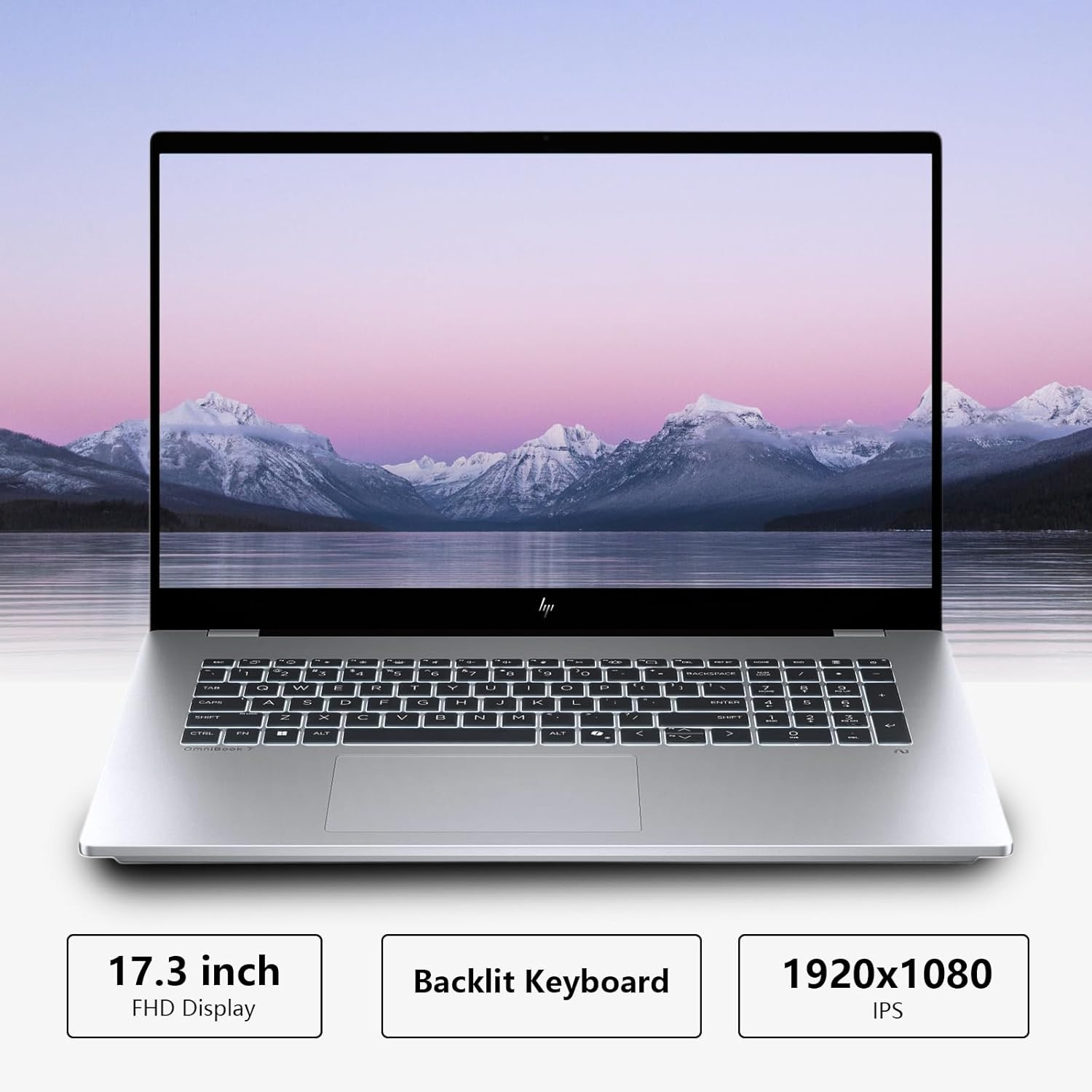 HP Omnibook 7 AI Laptop 17.3″ Touchscreen, Core Ultra 7 258V, 32GB RAM, 2TB SSD,