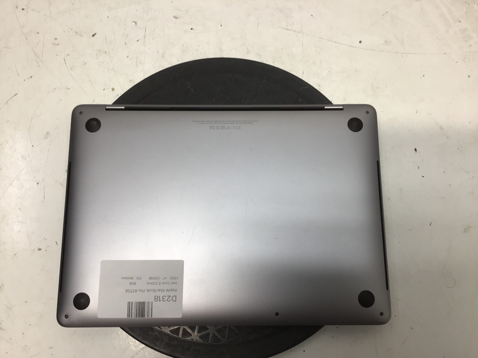 Apple MacBook Pro A1708 Intel Core i5 3.1GHz 8GB 250GB SSD MacOS Ventura