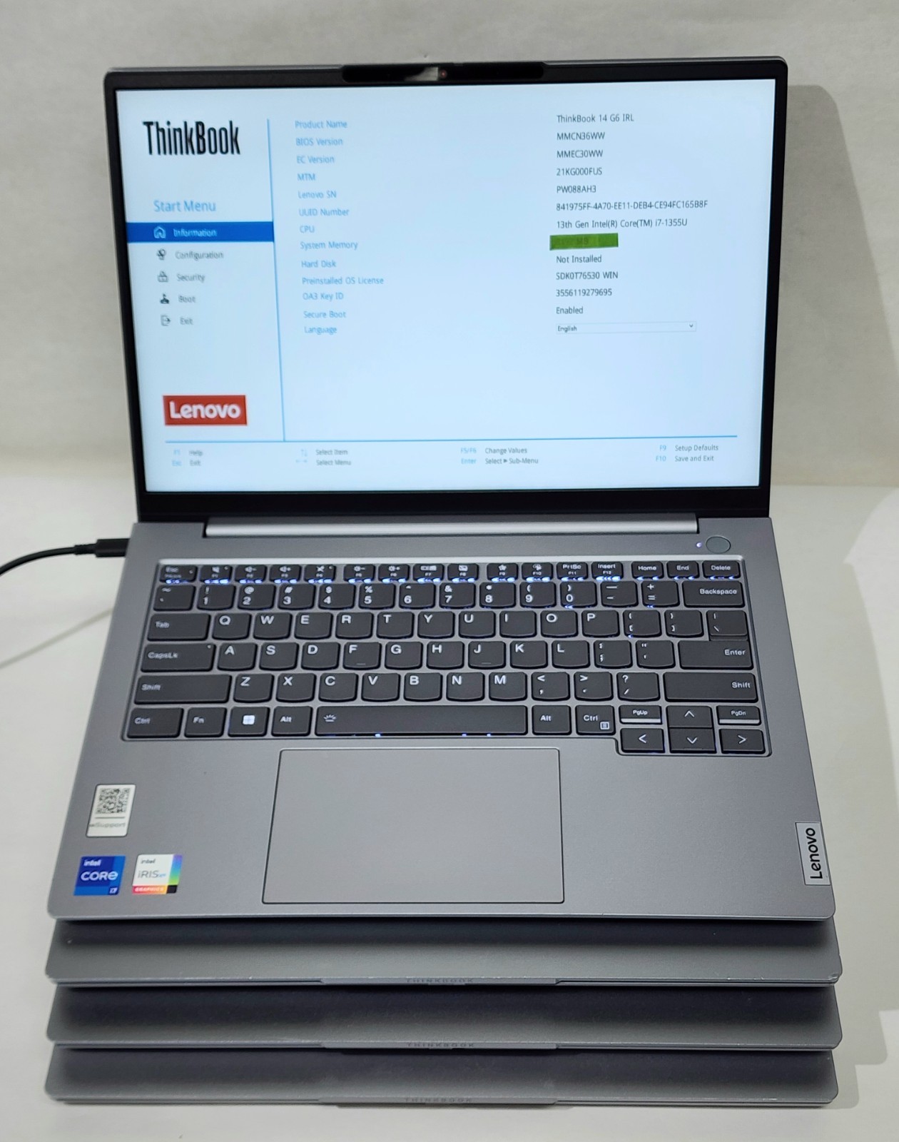 Lot of 4 Lenovo ThinkBook 14 G6 IRL 14″Touchscreen Ultra i7-1355U(NO RAM,SSD,AC)