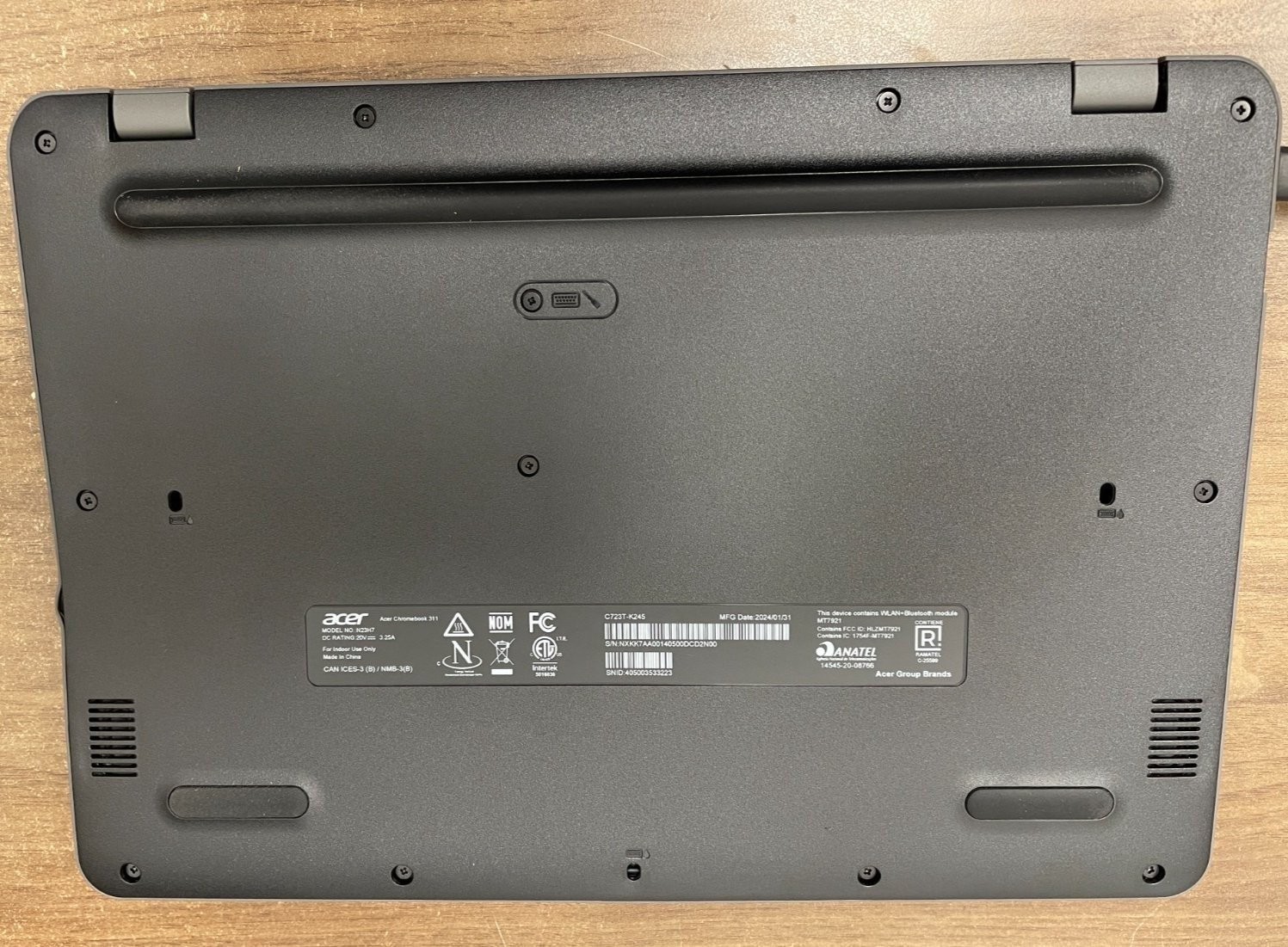 Acer Chromebook 311 C723T 11.6 4GB 32GB, Cracked Screen (READ) NX.A71AA.001