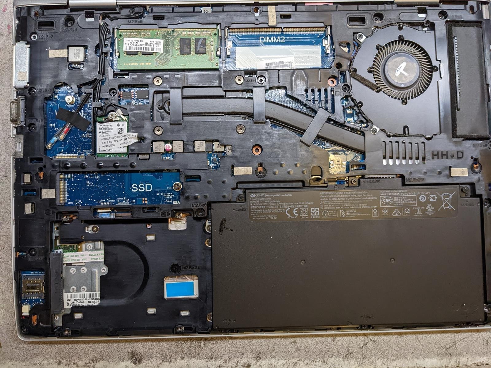 HP PROBOOK 640 G4 i5-8350U @ 1.7GHz, 8GB RAM, NO HDD/OS