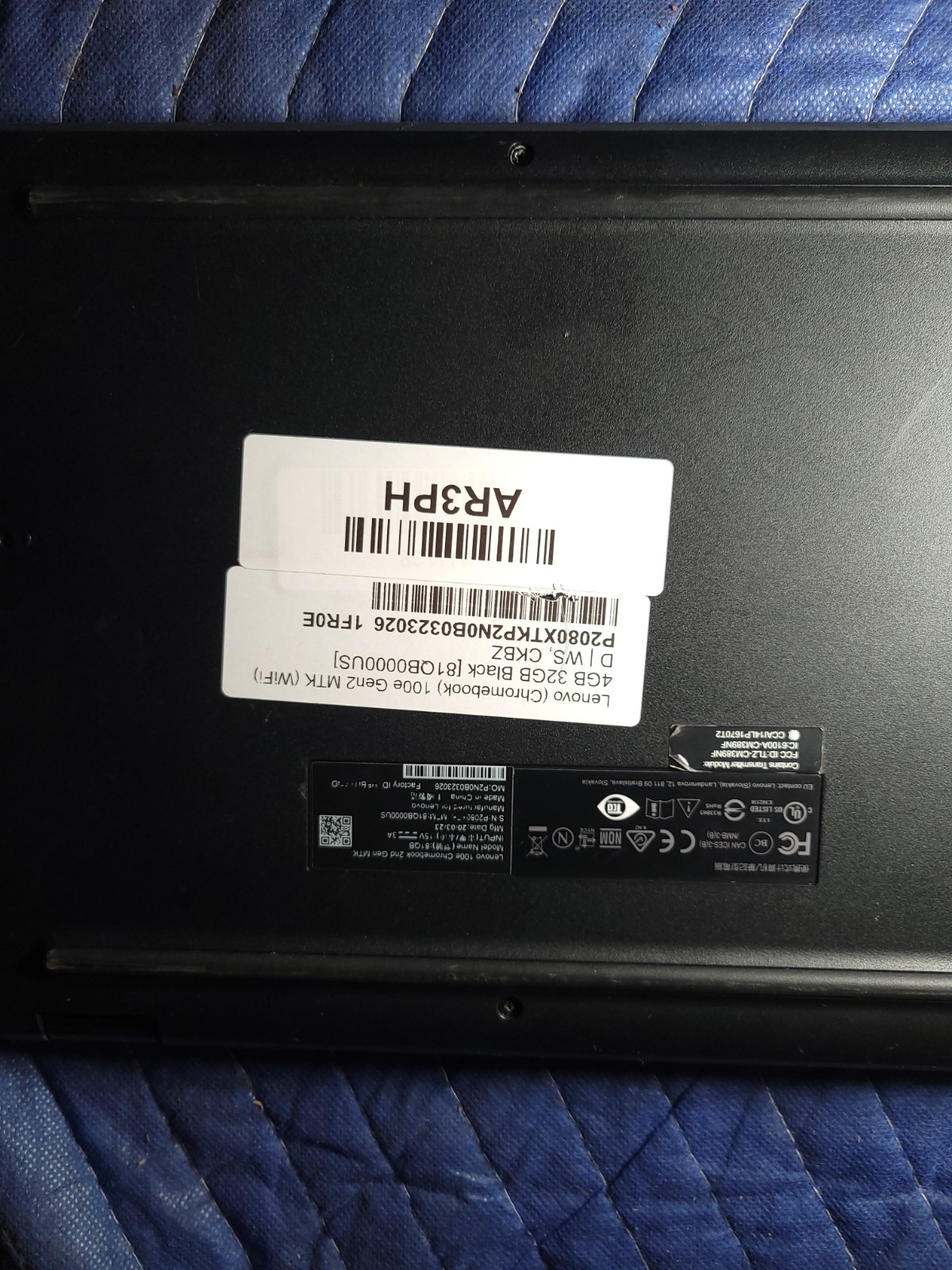 Lenovo 100e Chromebook 2nd Gen MTK 11.6″ MT8173C 4GB 32GB Chrome OS Black
