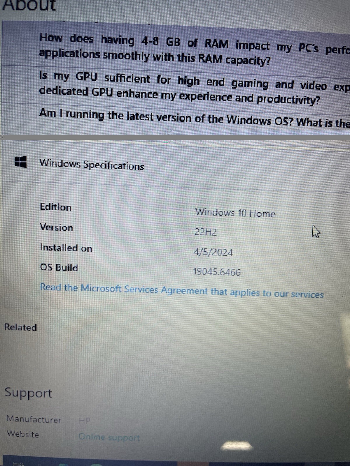 HEWLETT PACKARD HP Laptop 14-dk0053od 4gb Factory Reset R3 Amd A4-9125