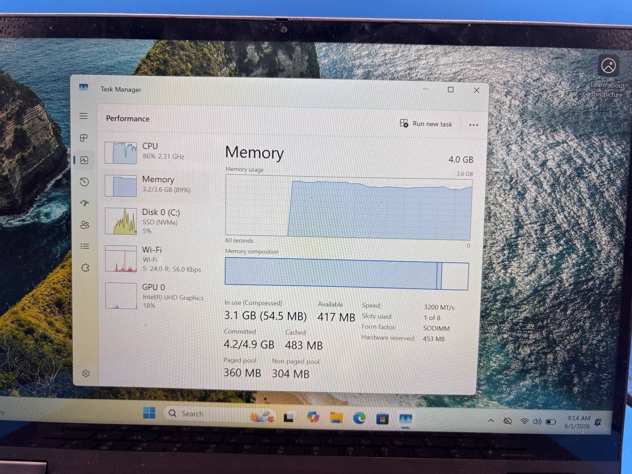 Lenovo Ideapad Flex 5-14ITL05 i3-1115G4@300GHZ 4GB RAM 128GB SSD PH9