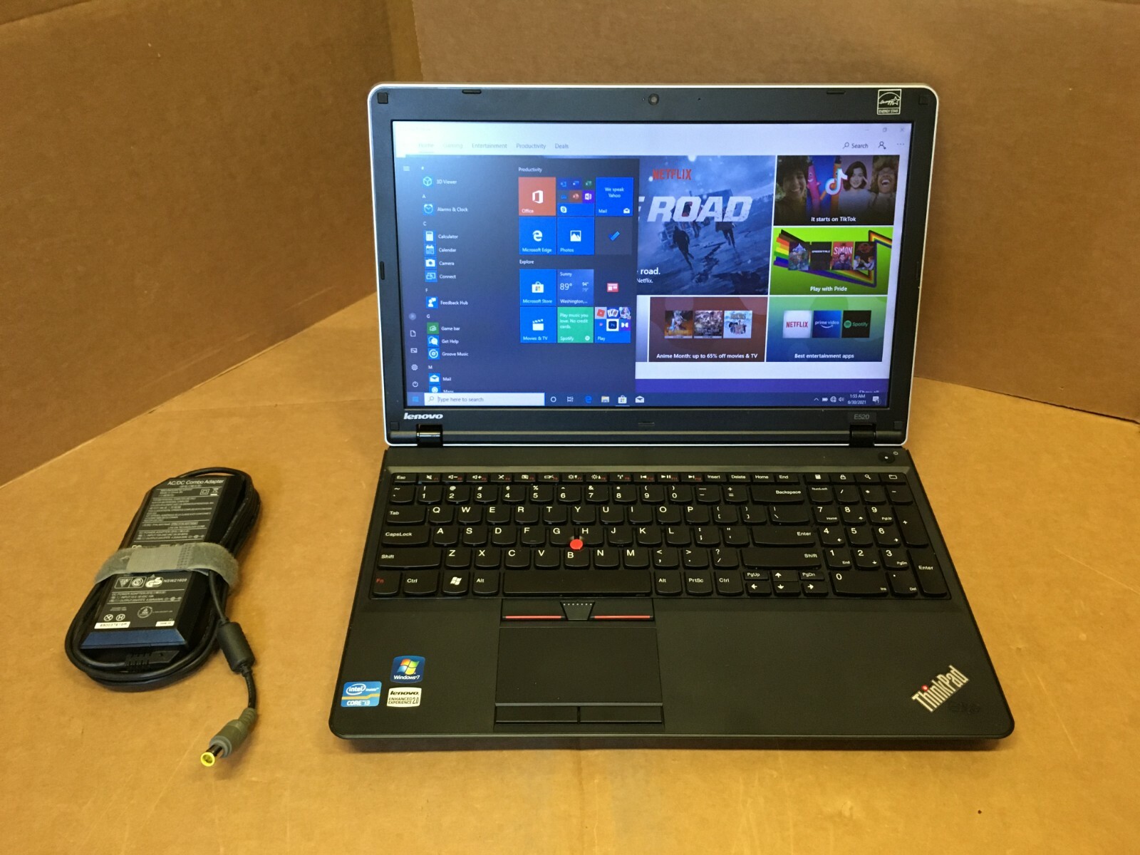 Lenovo Thinkpad E520 15.5″ 300GB HDD Intel i3 4GB Ram WIFI Windows 10 Pro