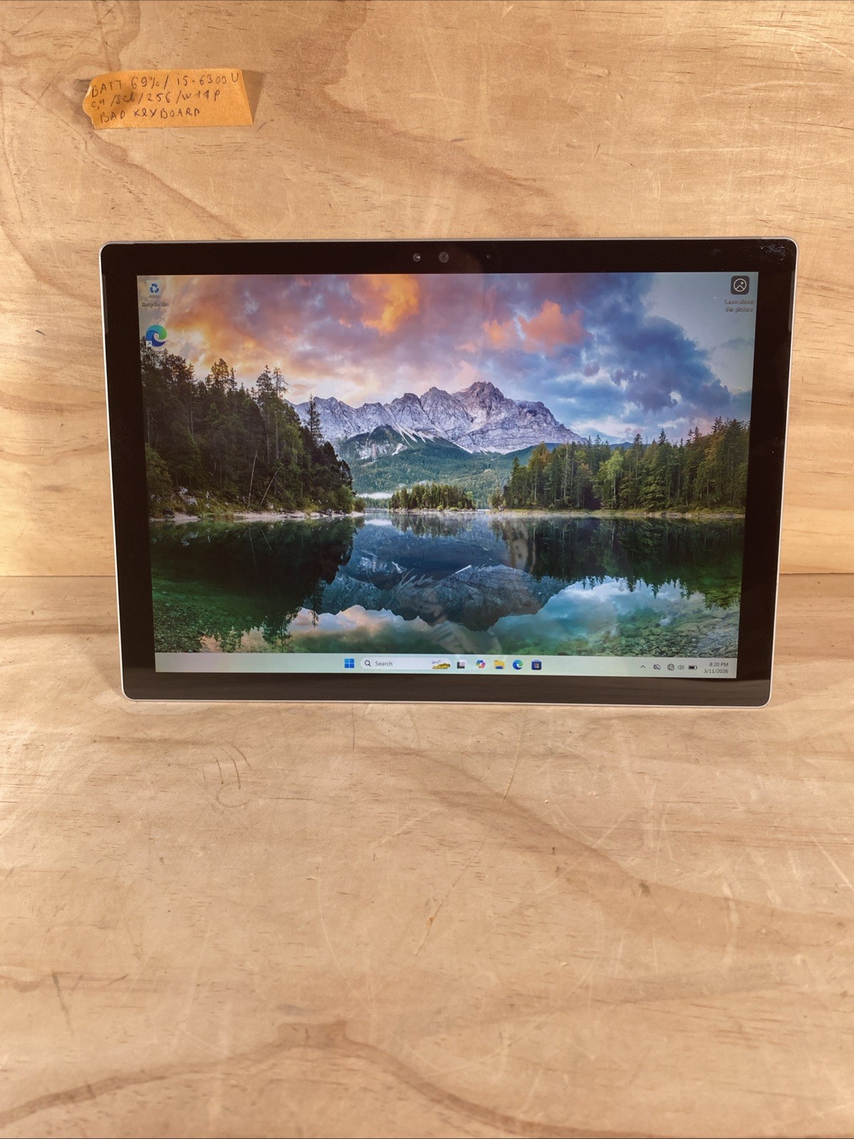 Microsoft Surface Pro 4 Intel i5-6300U @ 2.4GHz 8GB LPDDR3 RAM 256GB SSD WIN 11