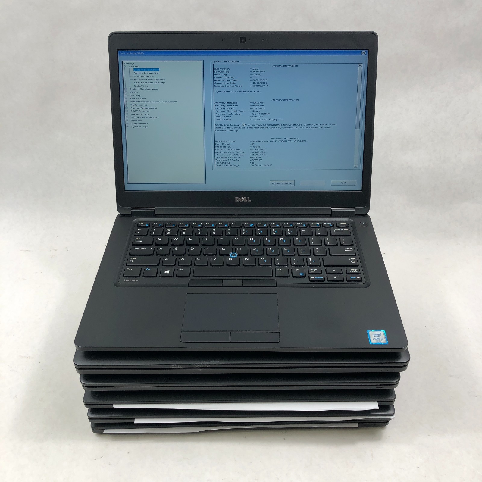 LOT OF 6 Dell Latitude Mixed Model Laptops 3470, 5480, 7480, 7490- See Listing