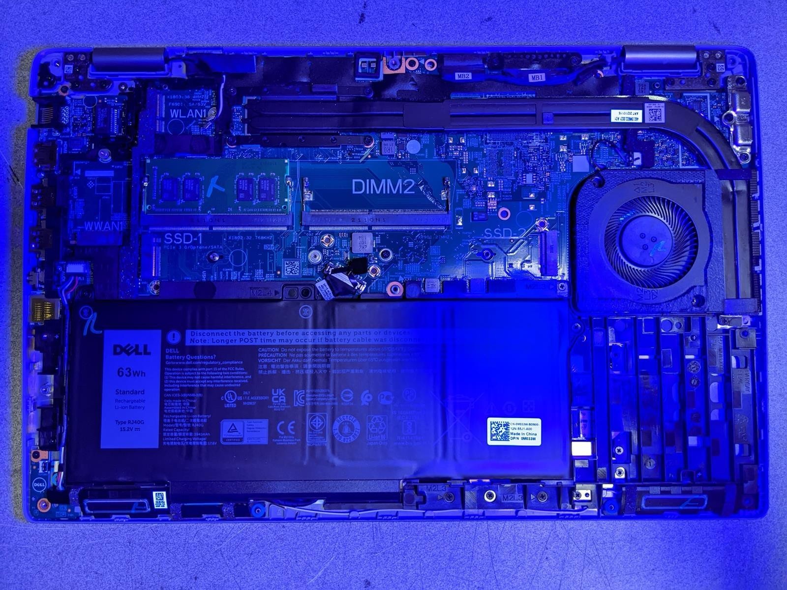 DELL LATITUDE 5520 i7-1185G7 @ 3.0GHz, 8GB RAM, NO HDD/OS – (FOR PARTS)