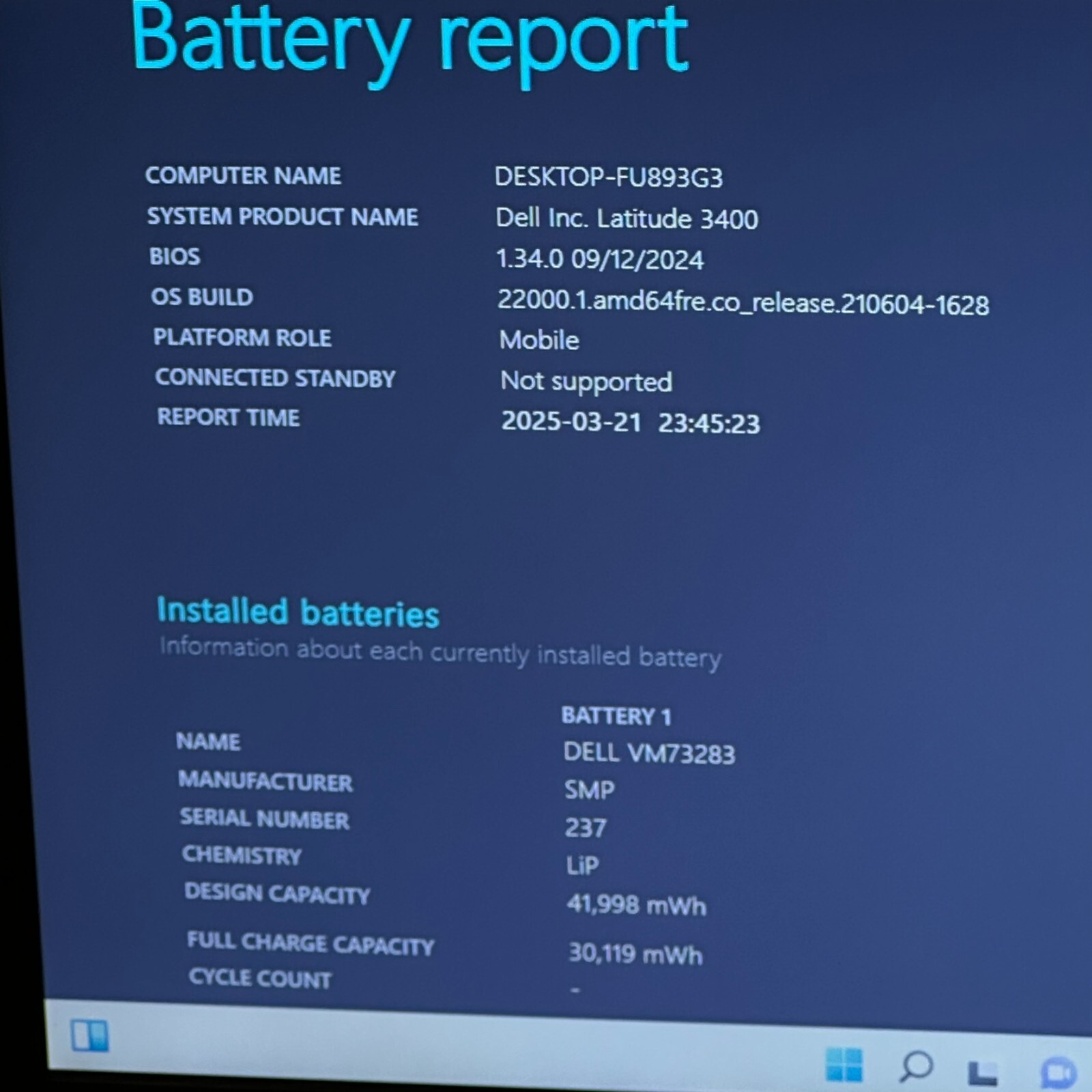 14″ Dell Latitude 3400 Laptop Intel Core i3-8145U 8GB Ram 256Gb SSD Win11 Pro