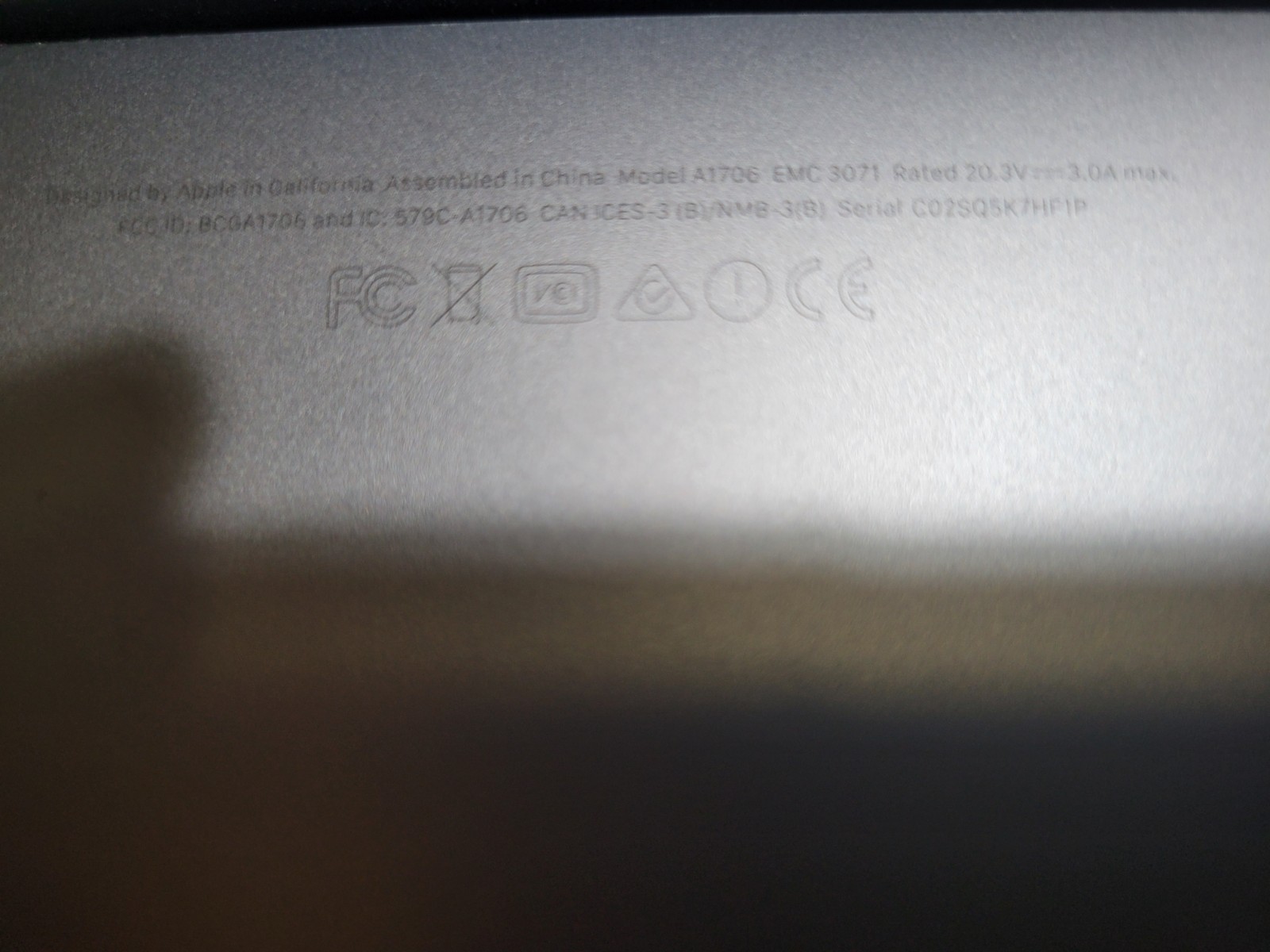 Apple MacBook pro A1706 EMC 3071 For Parts no mother board I could not test it