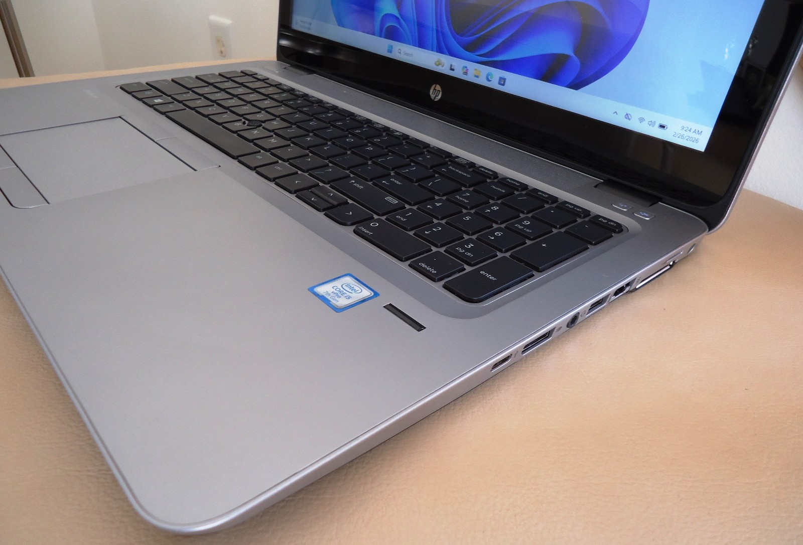 HP EliteBook 850 G3 15″ Intel i5-6200U 8GB 128GB SSD Windows 11 Pro MS Office
