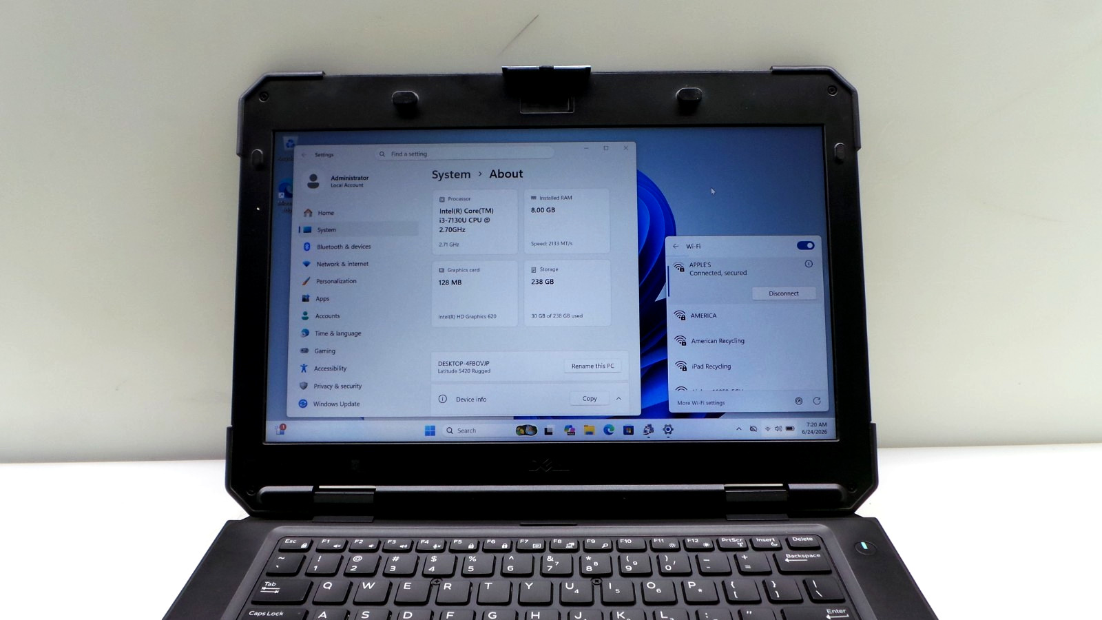 Dell Latitude 5420 Rugged 14″ | i3-7130U 2.70GHz 8GB RAM 256GB SSD | WIN 11 PRO
