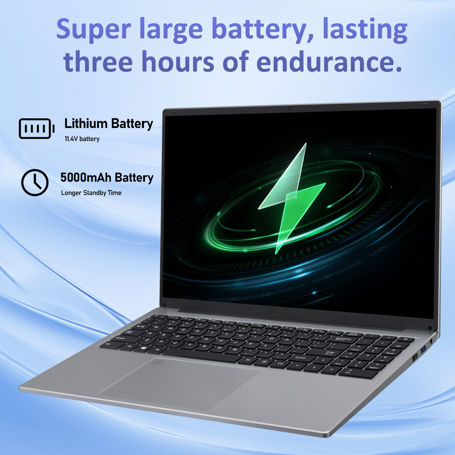 Auusda 16″ Slim Laptop i3 1000NG4 16GB RAM 1TB SSD Win 11 Pro Notebook Computer