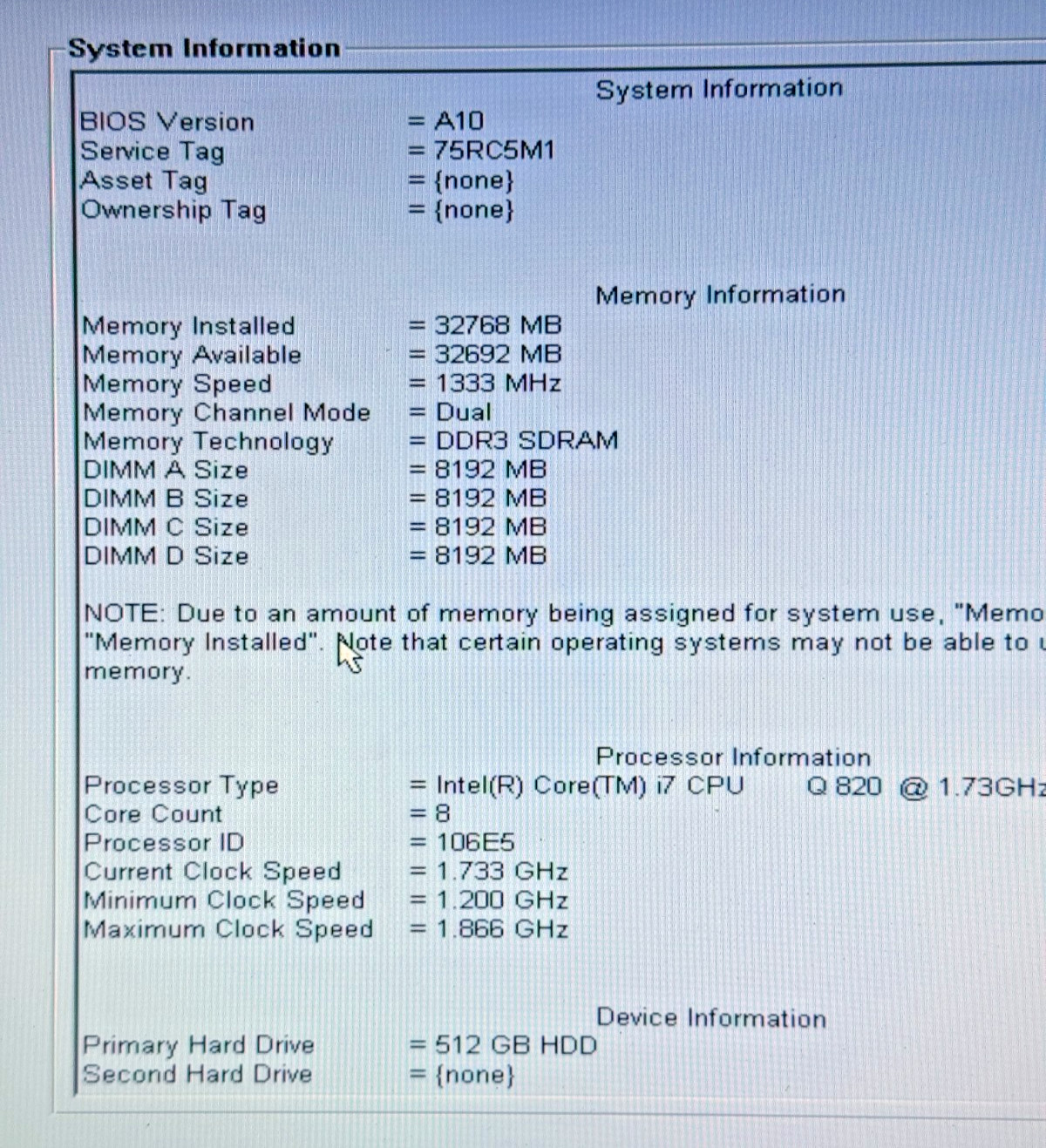 Dell Precision Mobile Workstation 17in M6500 32GB 512+480GB SSD NVIDIA 1373