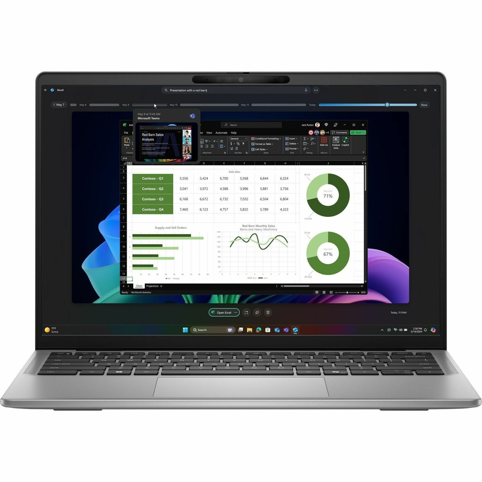 Dell Latitude 7000 7455 14 Touchscreen Notebook – QHD+ – 60 Hz – Qualcomm Snapd