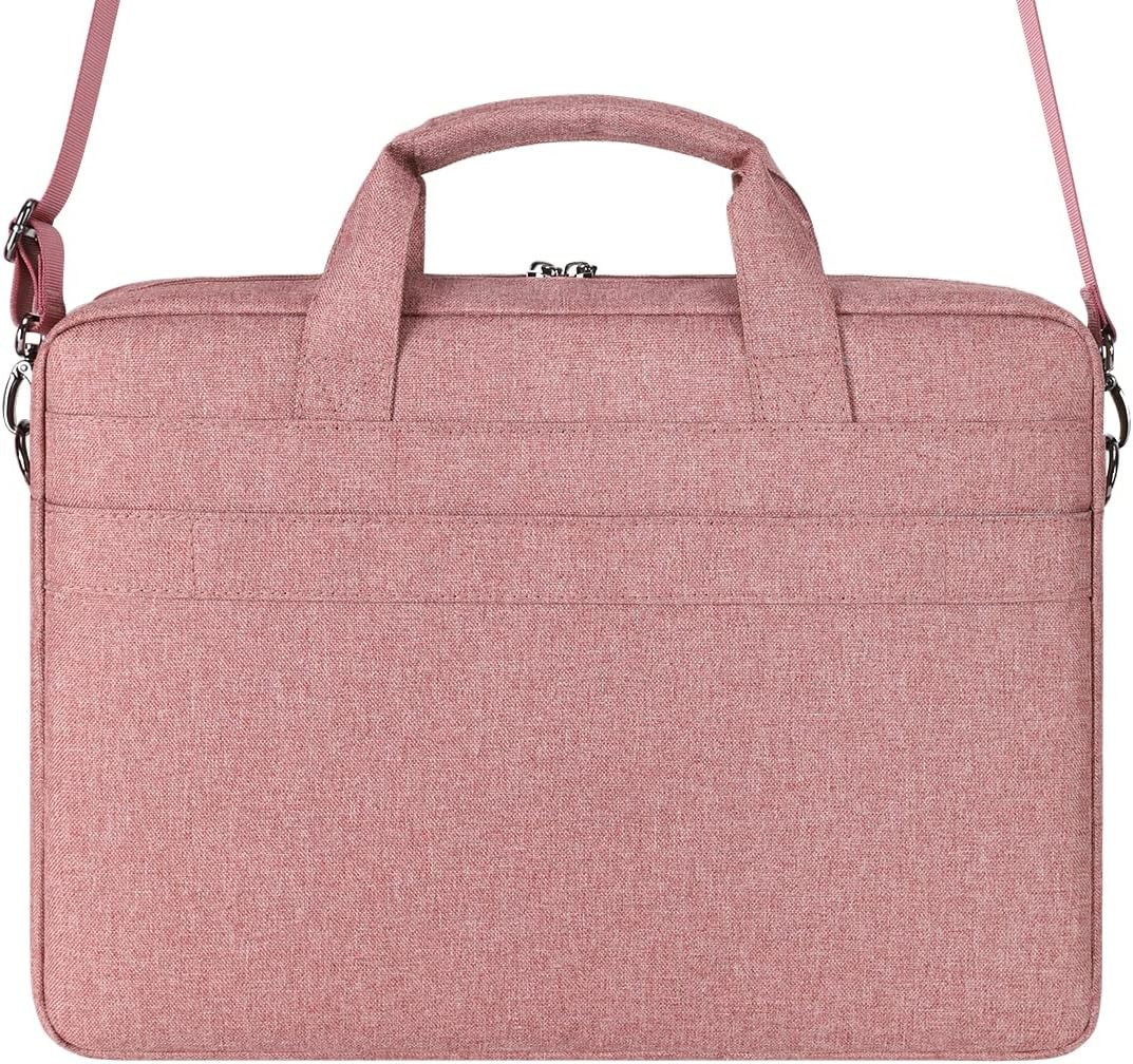 Sleeve for 17.3 inch Laptop, Messenger Bag for Business Travel, Pink