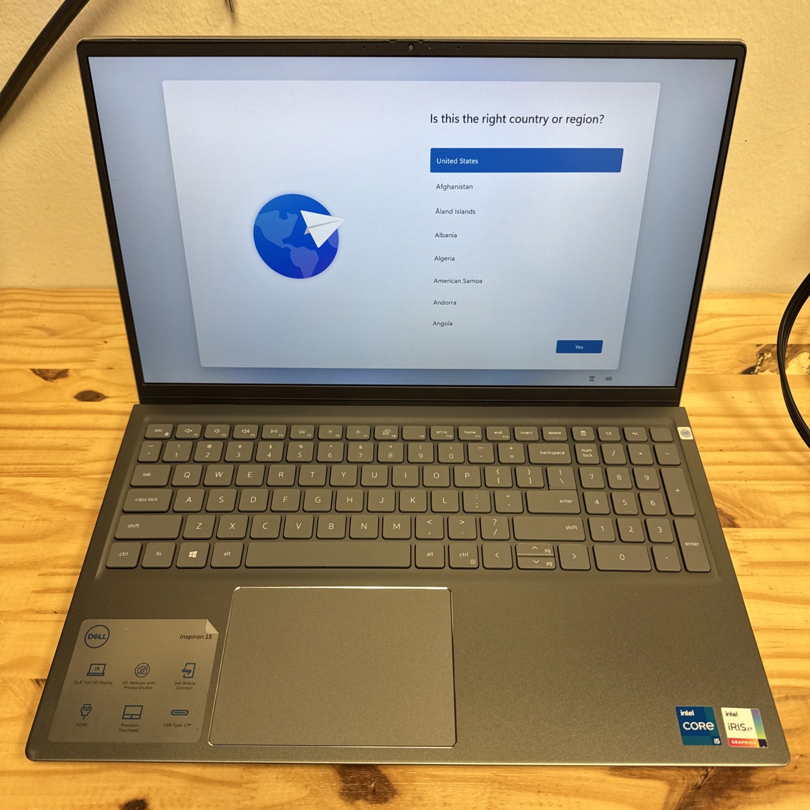 🚫🎹 Dell Inspiron 15 5510 Intel i5-11320H 3.2GHz 16GB RAM 256GB SSD W11H (-160)