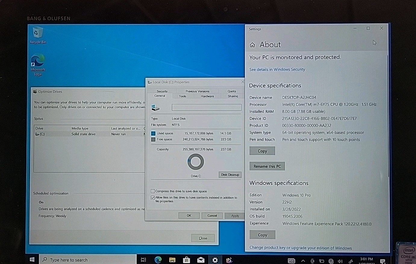 HP Elite x2 1012 G1, Intel Core m7-6Y75 @ 1.2GHz, 8GB RAM, 256GB SSD, W10P *READ