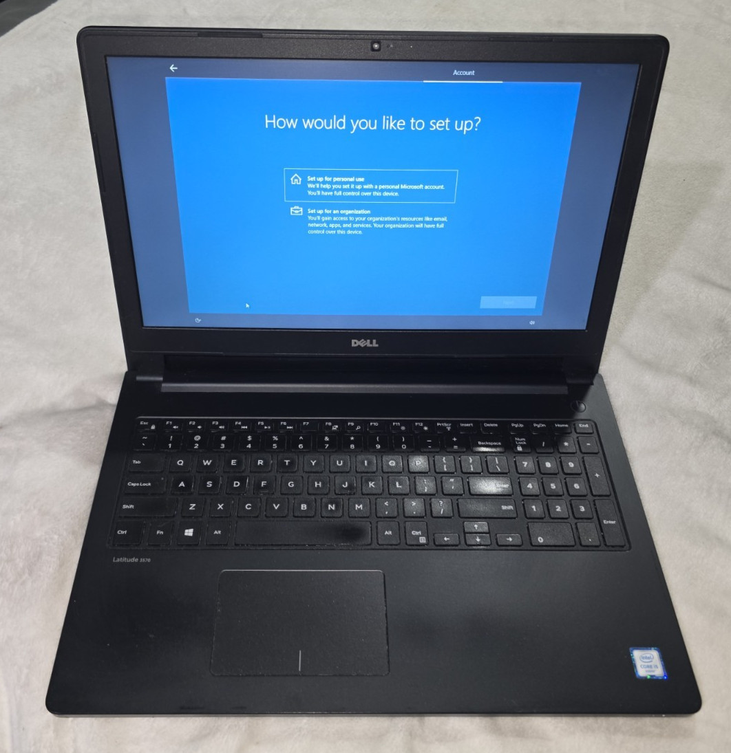 Dell Laptop Latitude 3570 BLACK Built-in Webcam w/ Power Adapter Working