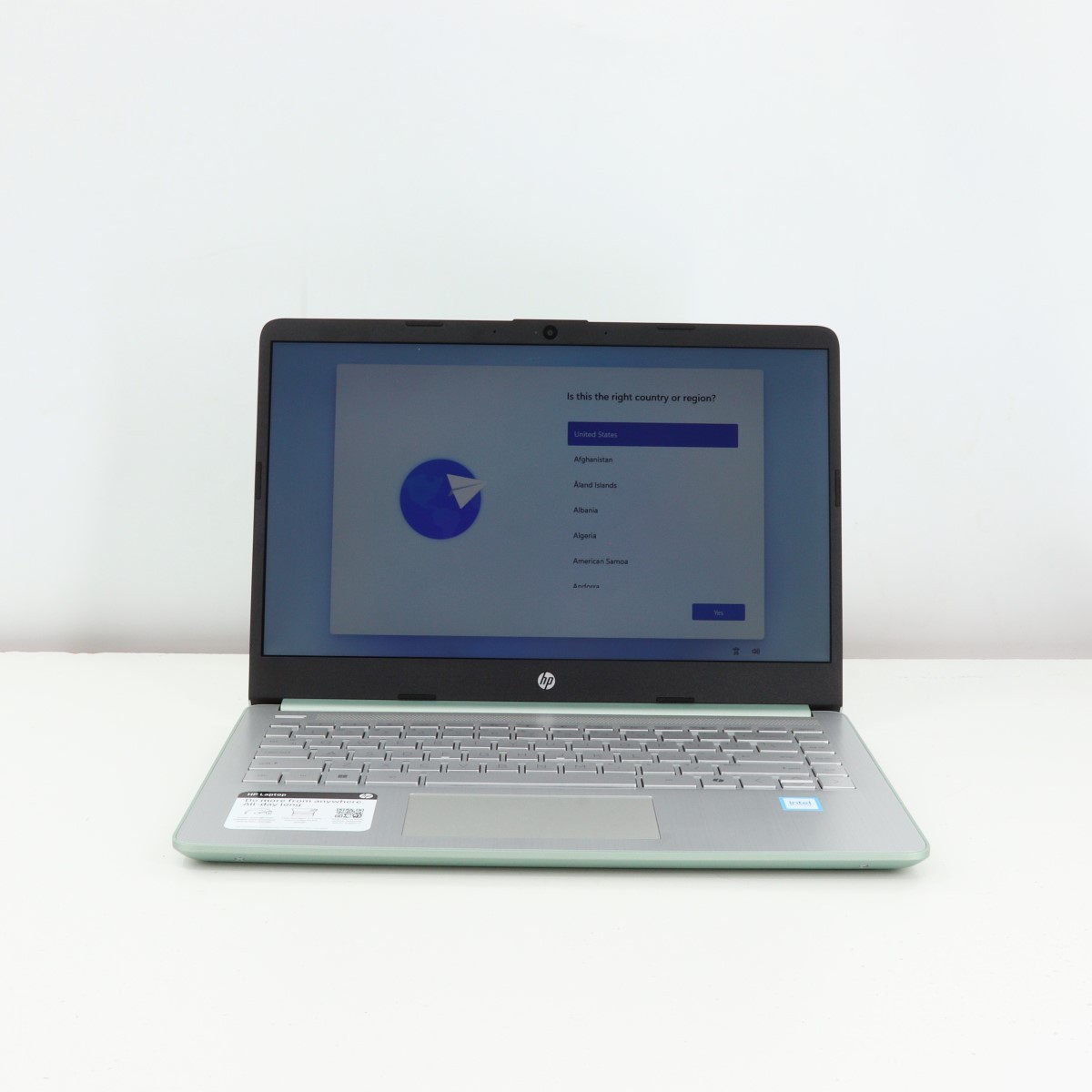 HP 14-DQ6XXX 14″ Laptop N150 128GB Windows 11 Green – Excellent (PZ1005444)