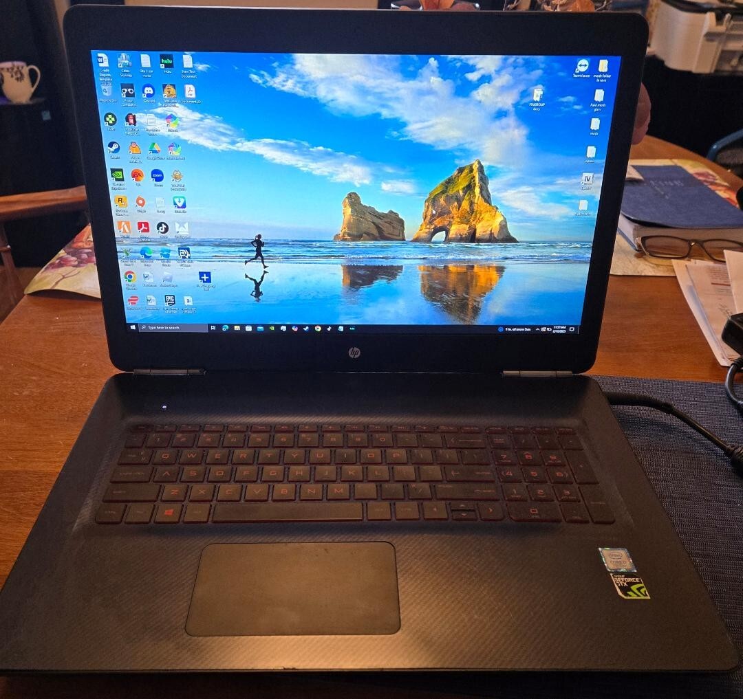 ✅Hp Omen 17.3 Inch Intel(R) Core i7 Gaming Laptop Nvidia GeForce GTX 1060 Ti