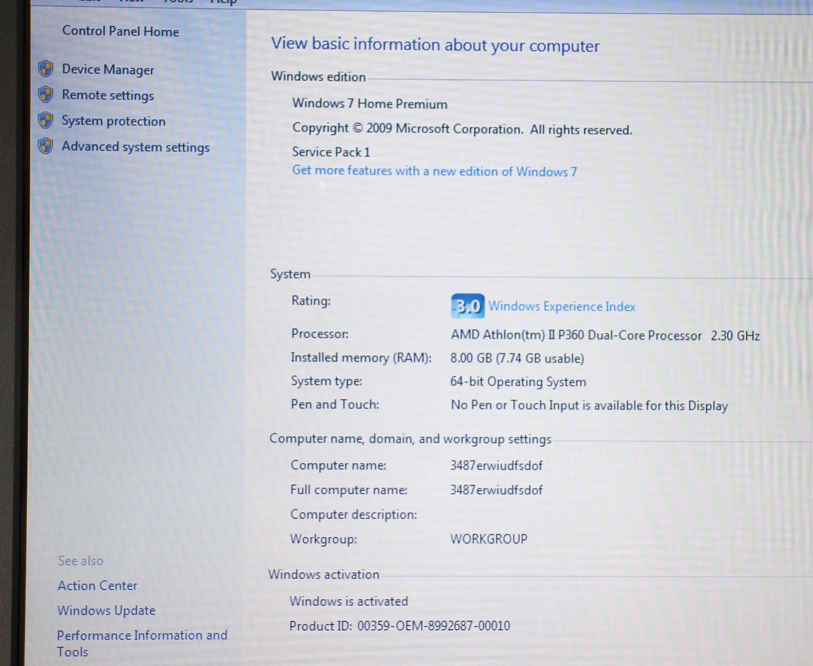 HP Pavilion G4 ~ Athlon II/ 14.1″/8GB RAM/ 320GB HD/ WIN 7~ SERVICED ~ NO ISSUES