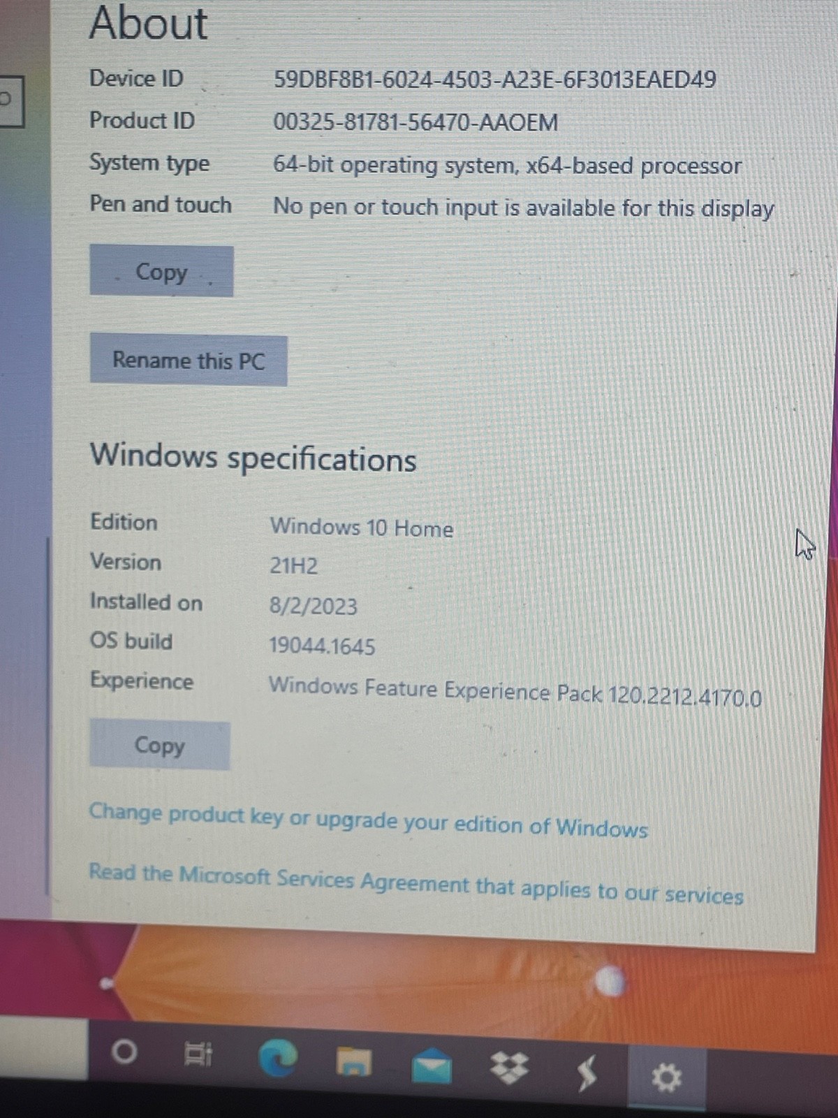 hp 15 db0093wm 15.6 laptop
