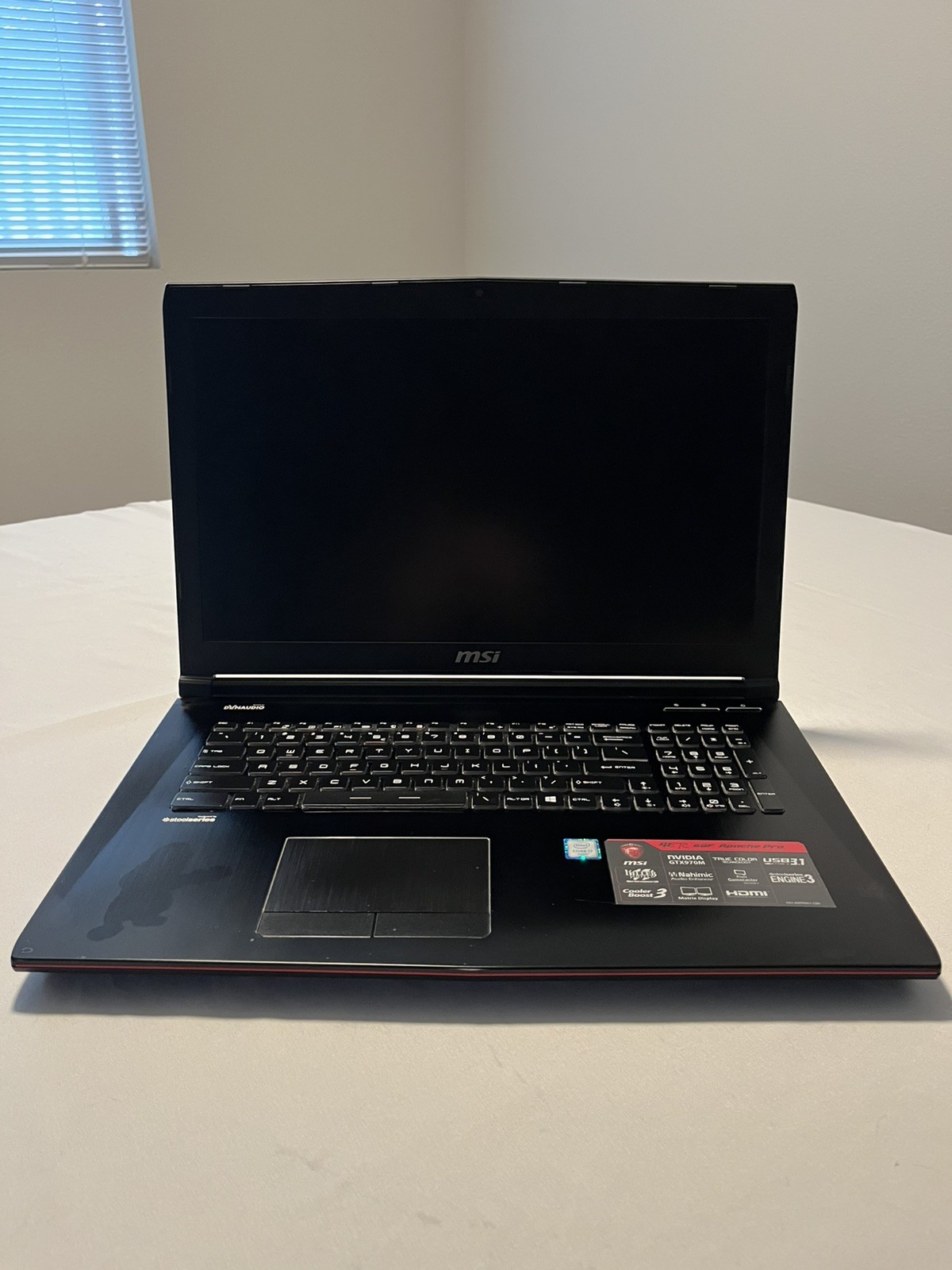 MSI GE72 6QF Apache Pro 17.3” Gaming Laptop | i7 | GTX 970M | 16GB RAM | SSD + H