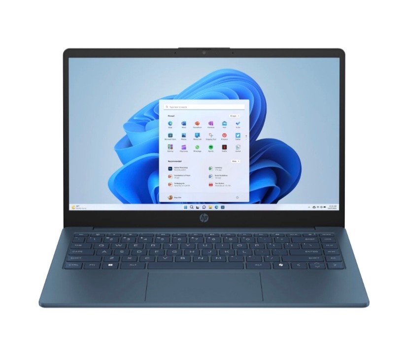 HP Stream 14 inch Win 11 Laptop Intel Processor N150 4GB 128GB eMMC Blue (12-mo.