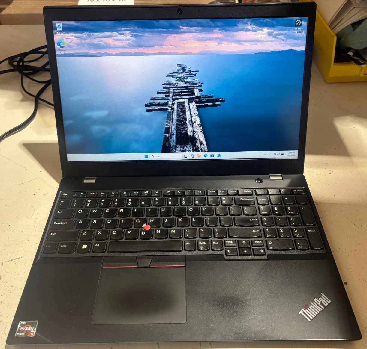 Lenovo ThinkPad L15 RYZEN 5 PRO 5650U Gen 2 15.6″ FHD 8GB 256GB Windows 11 Pro