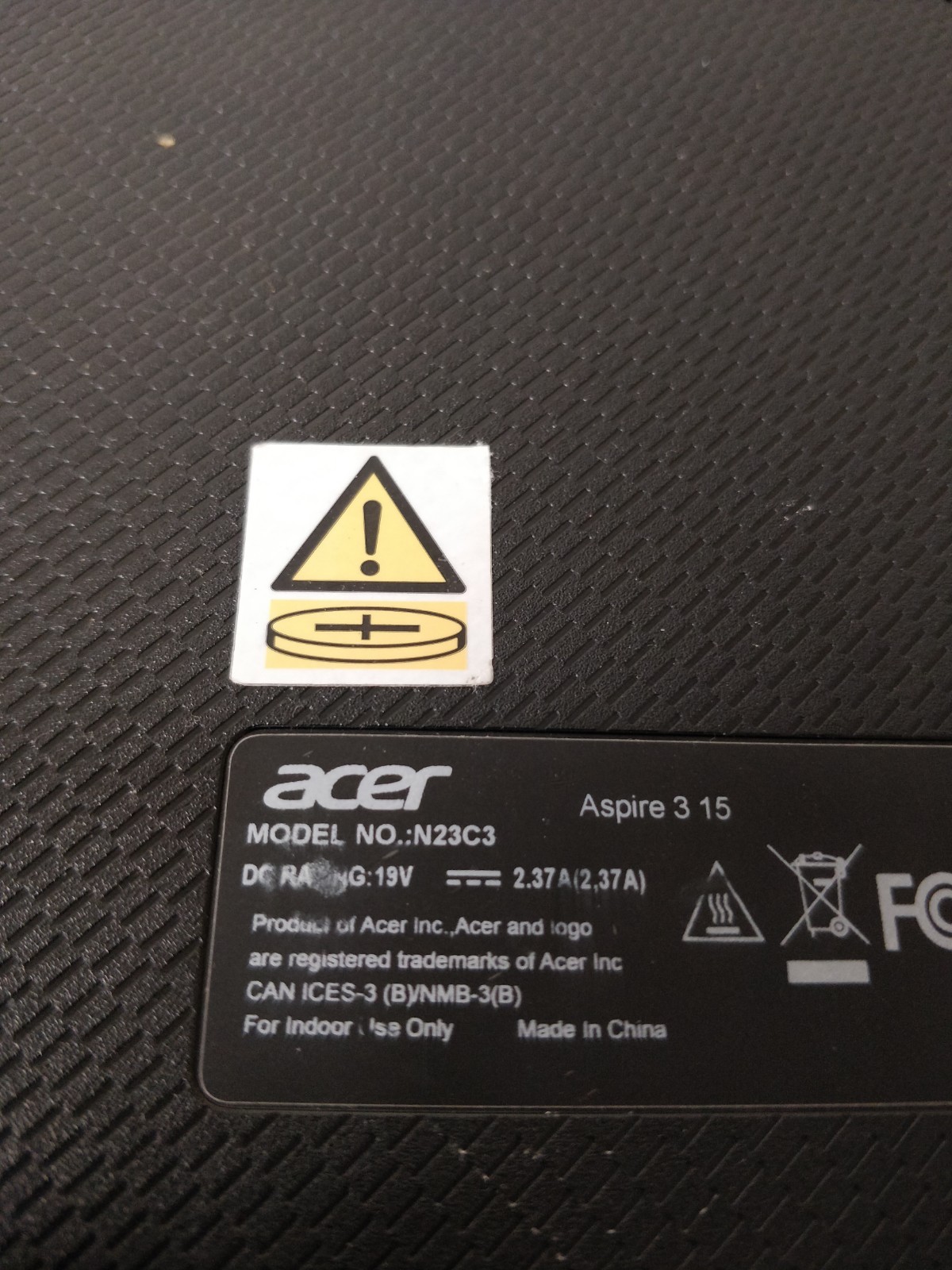 Acer Aspire 3 A315-24PT AMD Ryzen 5-7520U@2.80GHz 8GB RAM NO DRIVE PARTS 9015