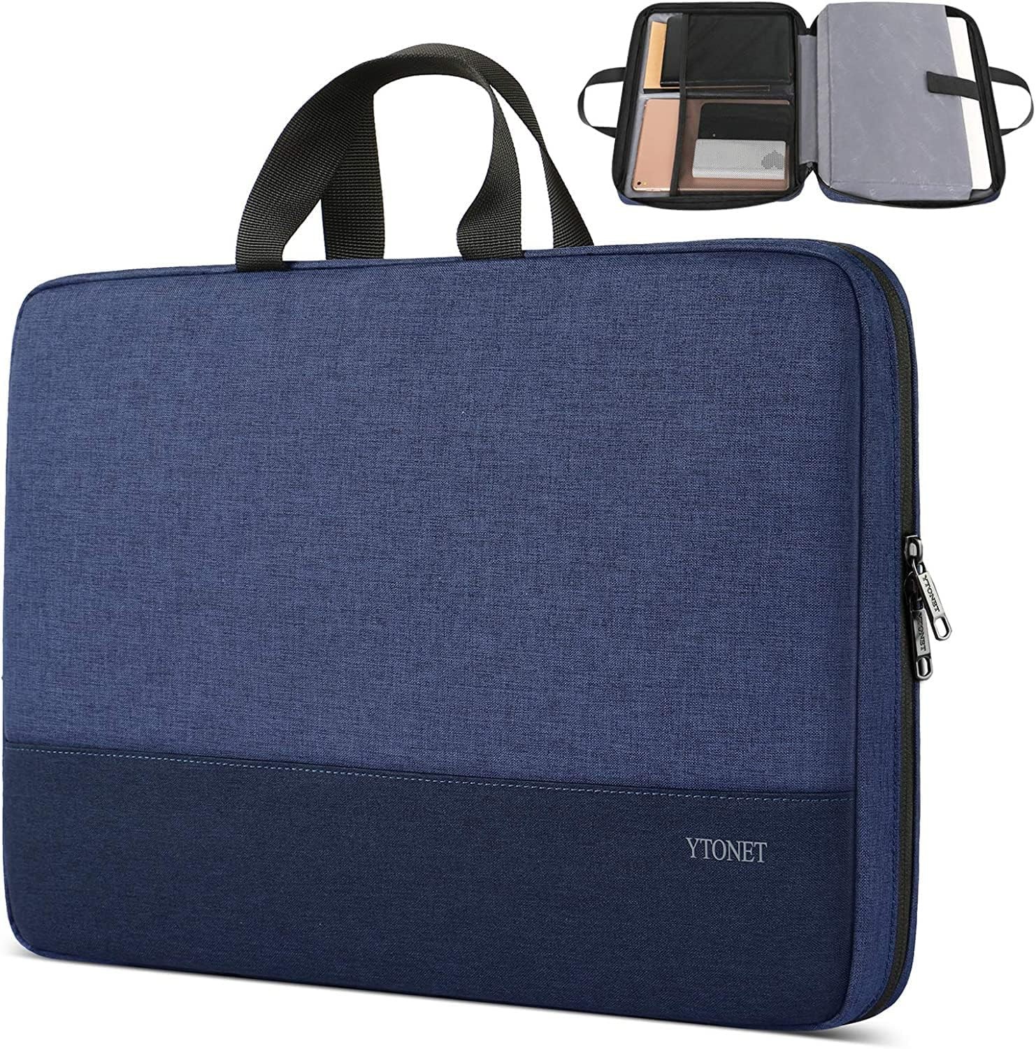 Laptop Sleeve Case 15.6 Inch, Slim Water Resistant TSA Laptop Cover for HP Dell