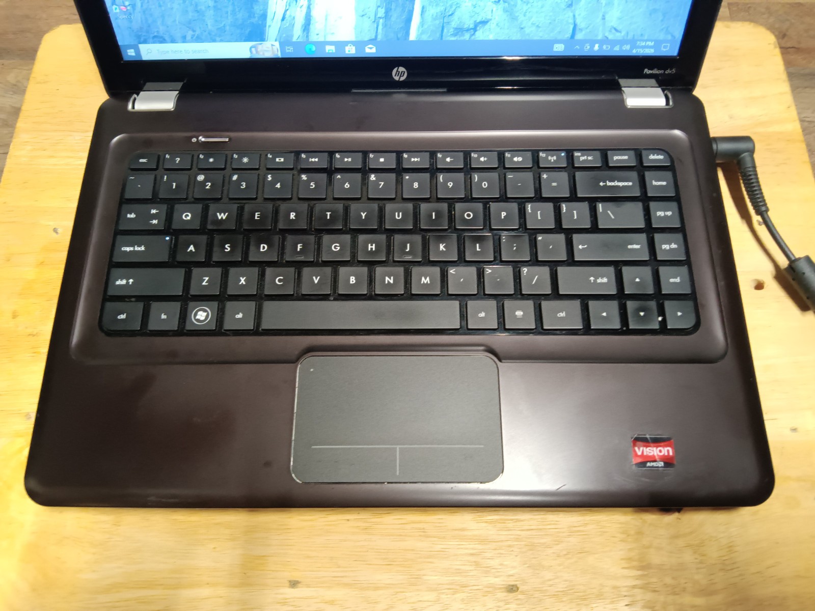 Hp Pavilion dv5-2134us/Amd Athlon P340 2.20/4gb/128gbSSD/Windows 10 ProWeb/14.5″