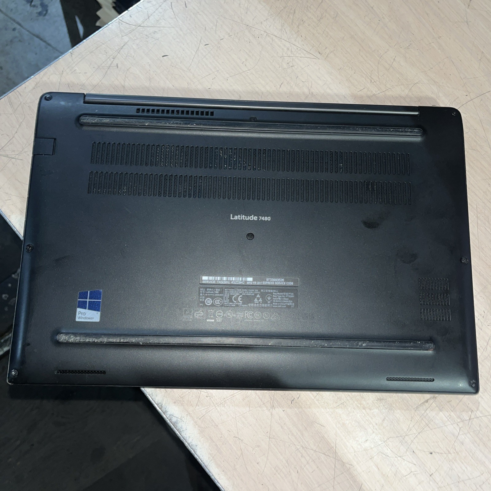 DELL LATITUDE 7480 INTEL CORE I7-7600U 2.80GHZ 8GB RAM NO HD “