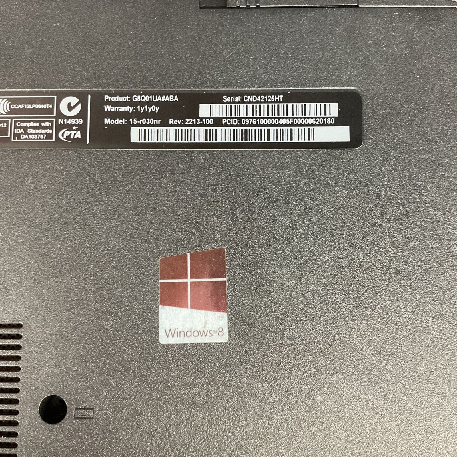HP Hewlett Packard 15-r030nr Laptop 15.6” Intel Pentium – Broken Untested