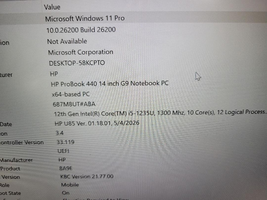 HP ProBook 440 G9 14″ i5-1235U@1.3GHz, 16GB DDR4, 256GB M2, Win 11 Pro
