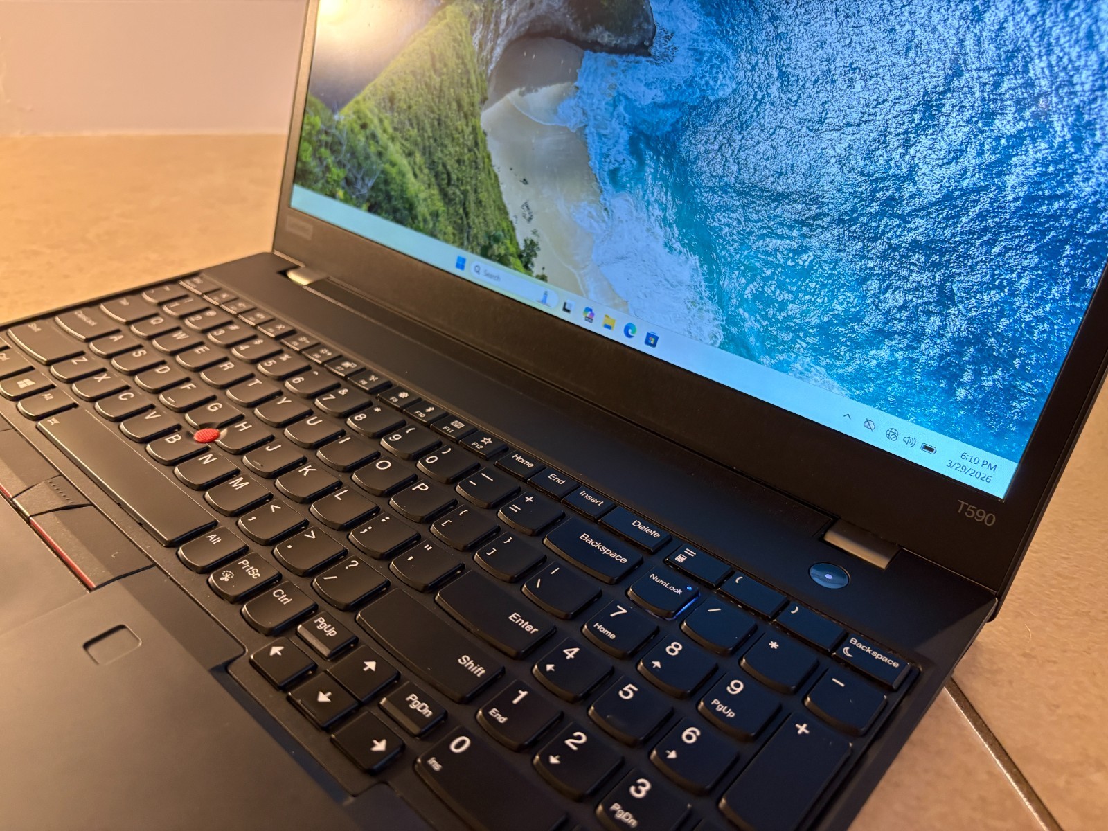 Lenovo ThinkPad T590 i7-8565U 16GB RAM 512GB SSD Windows 11 Pro 15.6″ Laptop