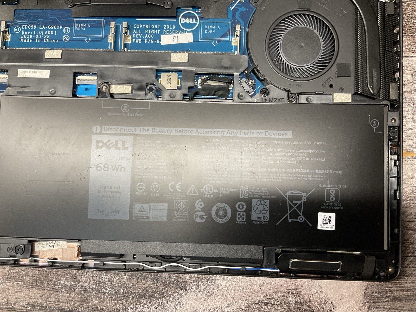 Dell Latitude 5500 / Intel Core i5 8th Gen / BIOS Unlocked / Parts Repair / J6