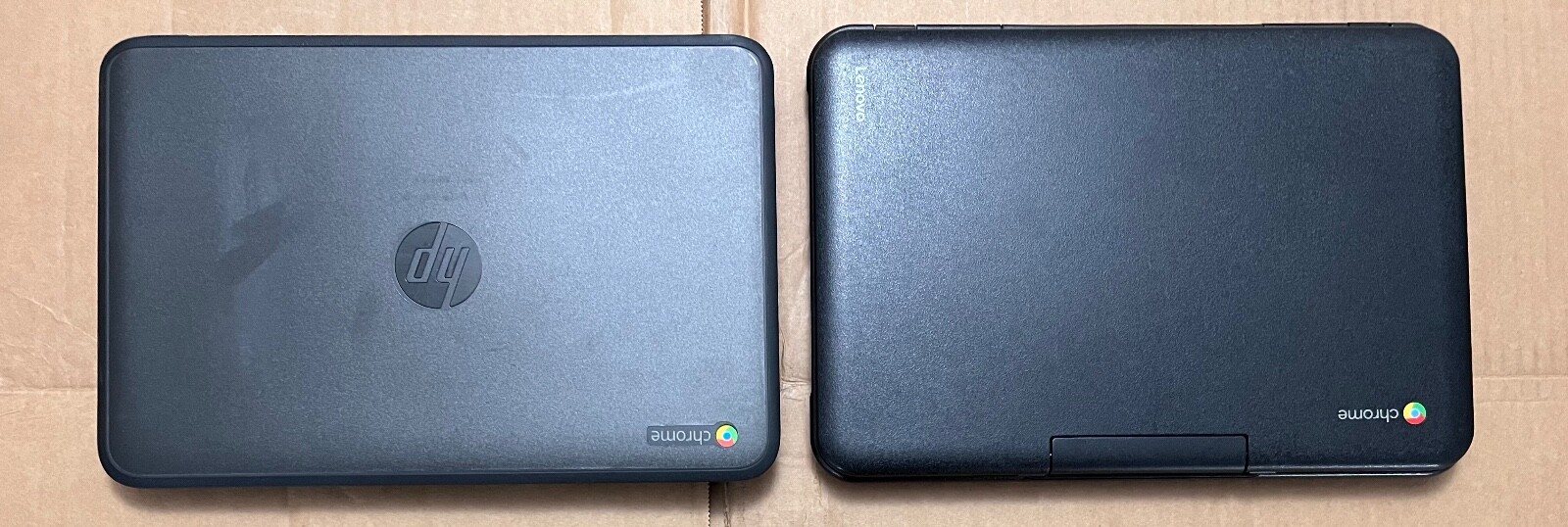 Lot of 2 Defective Chromebooks HP 11 G5 TPN-Q151 Intel Celeron + Lenovo 80SF