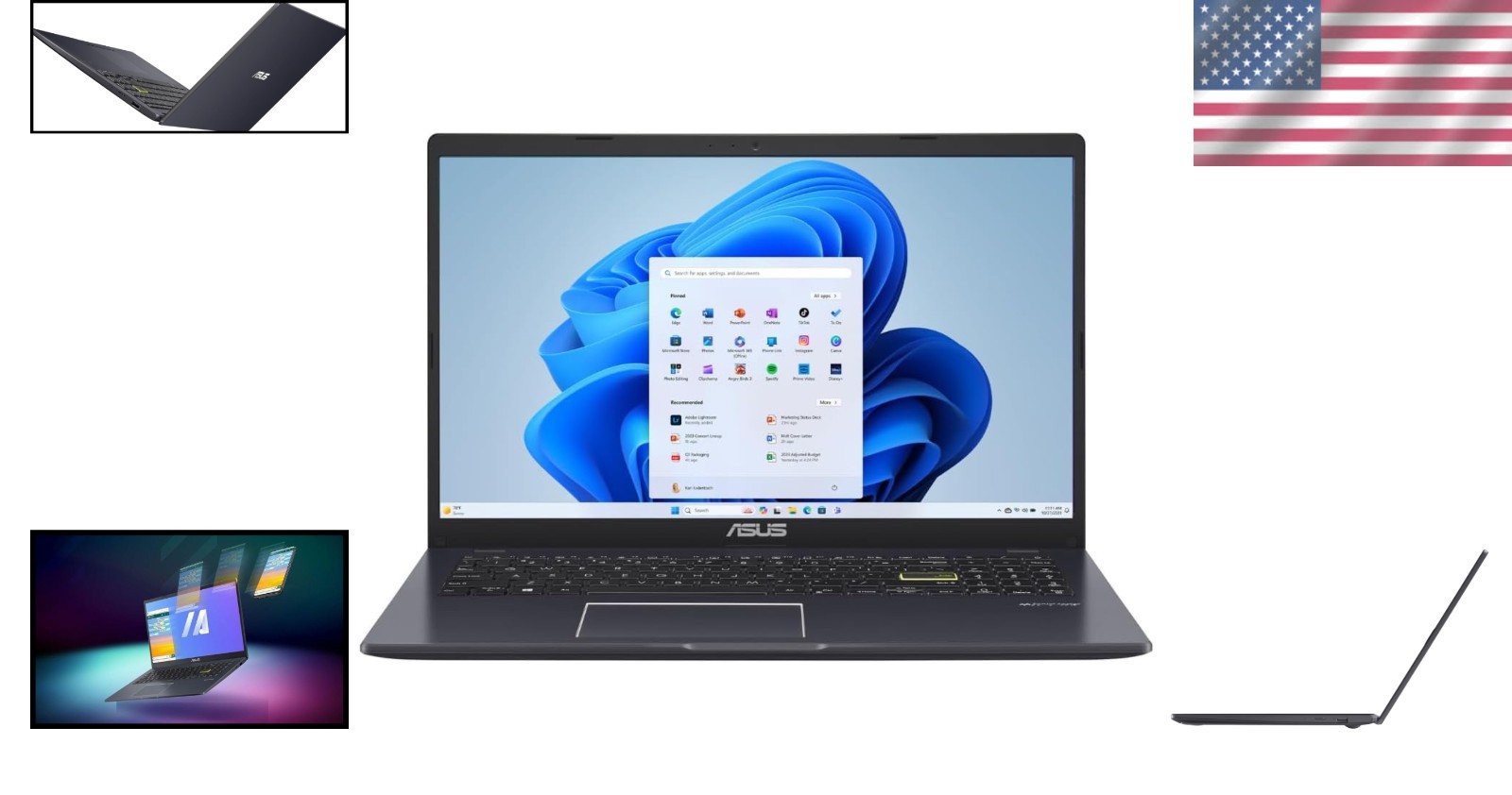 Vivobook Go 15.6” Slim Laptop – Lenovo Intel Dual-Core, Star Black, Windows 11