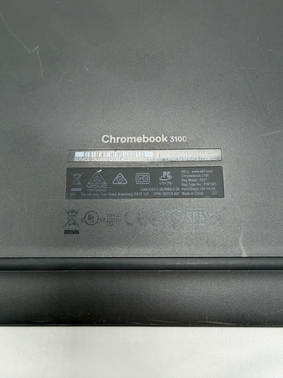 Dell Chromebook 3100 2-in-1 11.6″ Touch AS IS Parts Repair Broken Screen Unknown