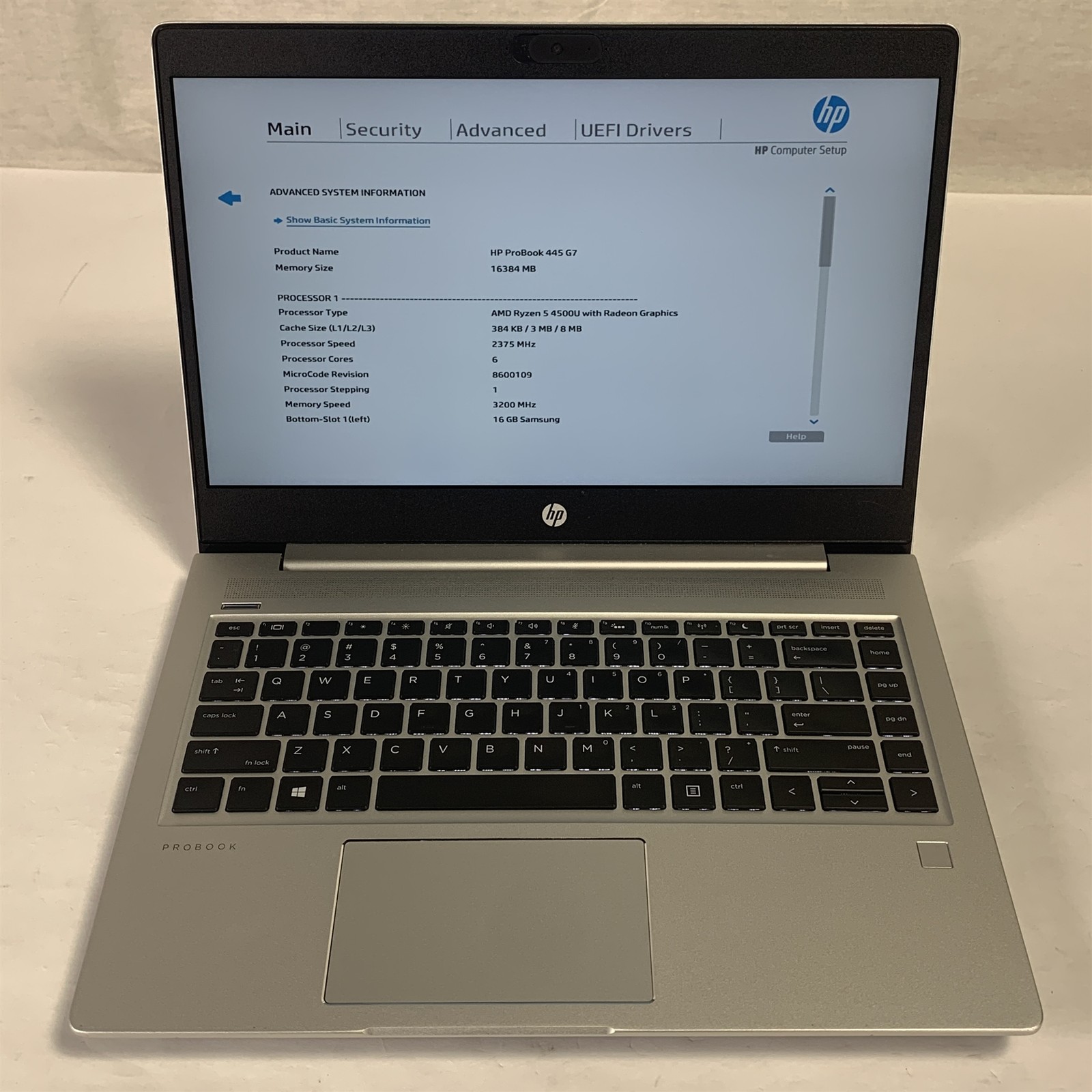HP ProBook 445 G7 14″ Laptop Ryzen 5 4500U 2.3GHz 16GB – NO DRIVE