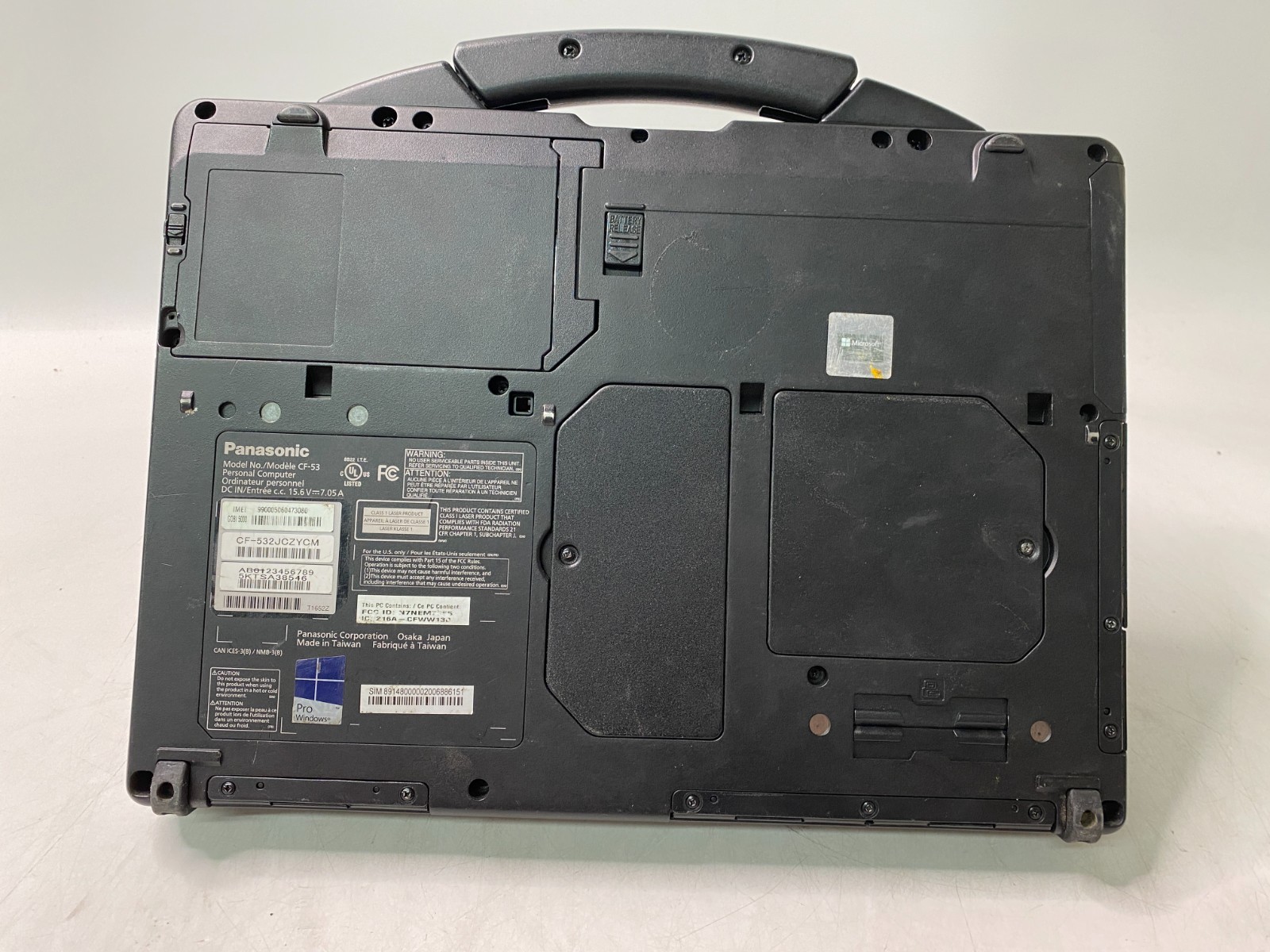 Panasonic Toughbook CF-53 MK4 i5-4310u 16GB DDR3 500GB SSD W11P 100% Battery