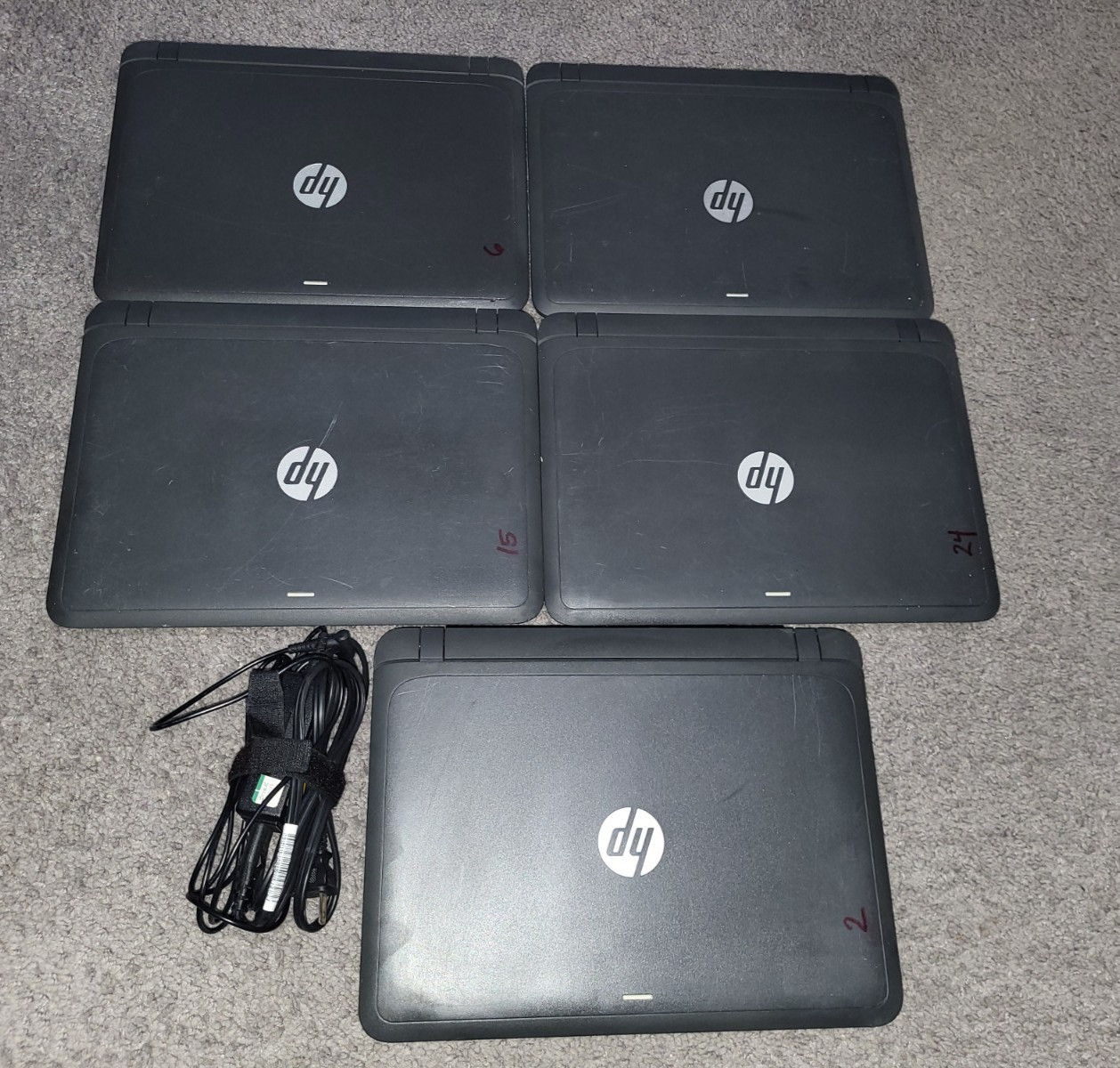 Lot of 5 HP ProBook 11 G1 Core i3 5005U 4GB RAM 128 SSD No OS Weak CMOS Battery