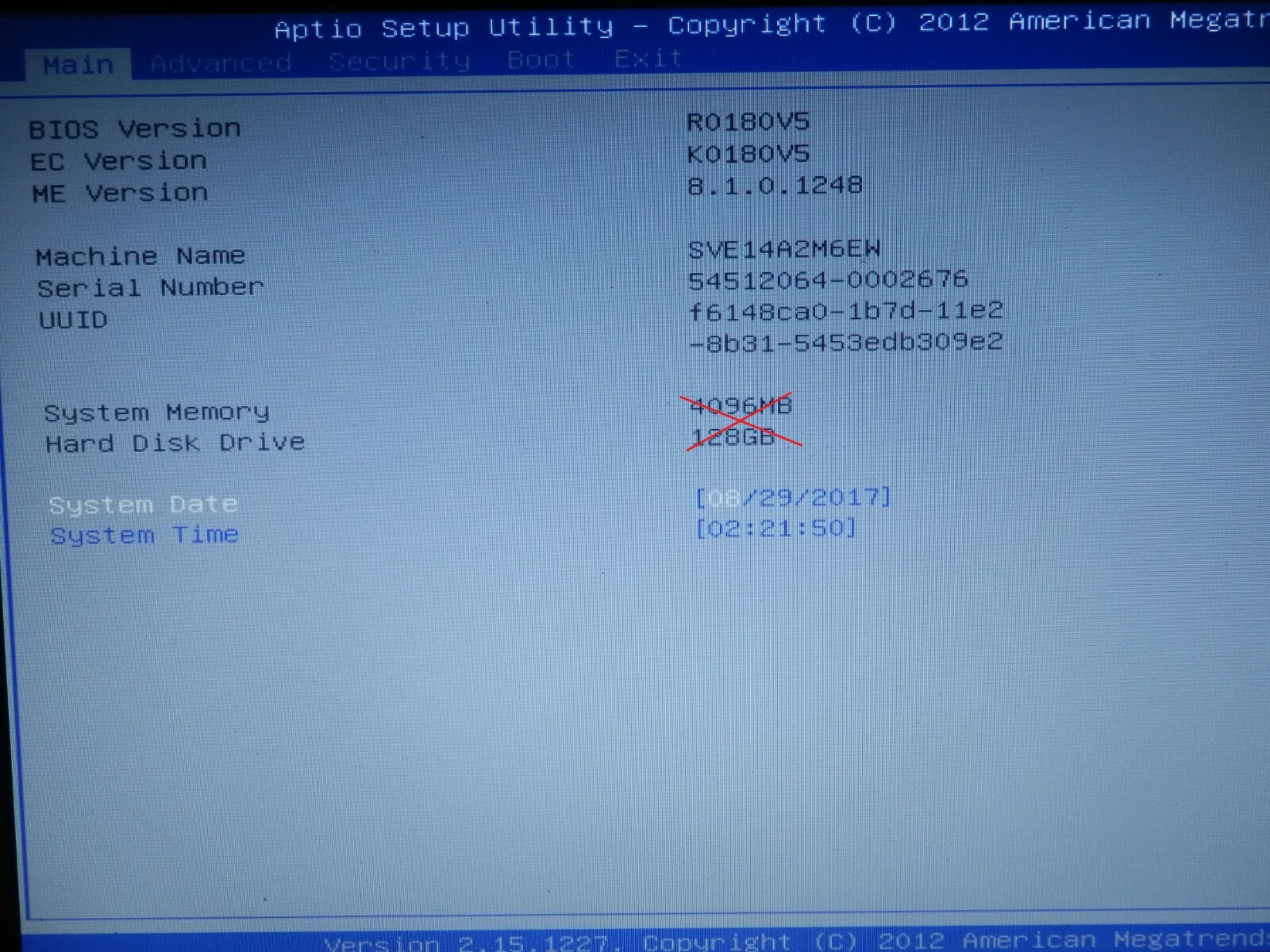 SONY Laptop SVE14AG15M, Intel Core i3-3110M, 14″ Zoll AMD Radeon, Unvollständig