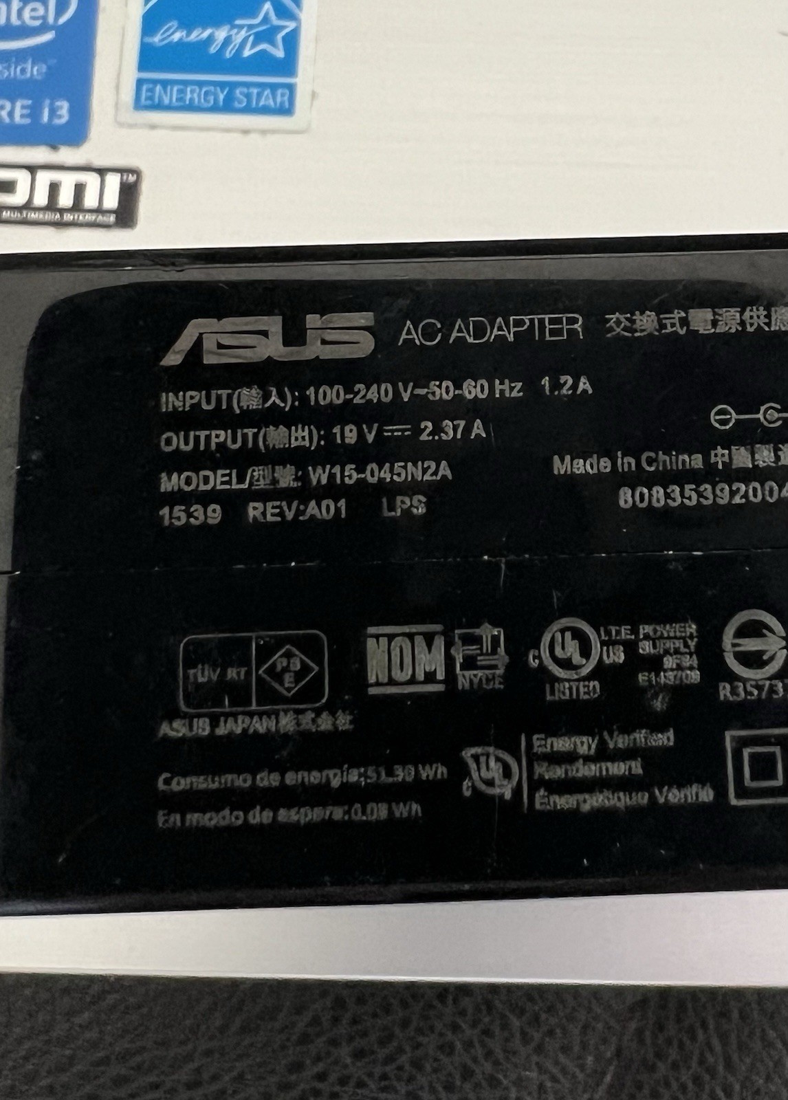 ASUS X555L Laptop Working – With Charger (Battery Needed Read Desc)