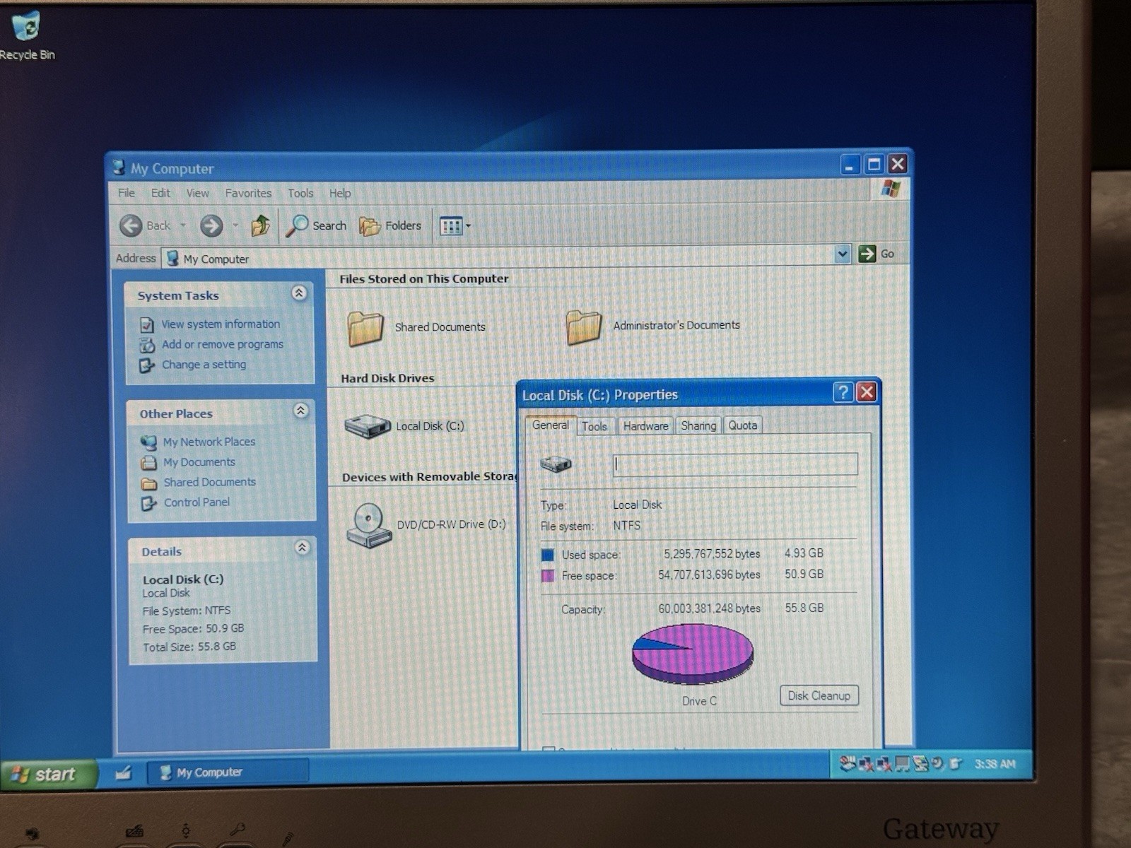 Gateway M275 14″ Laptop/Tablet Intel Pentium M 1.7GHz 1gb RAM 60gb HDD Win XP