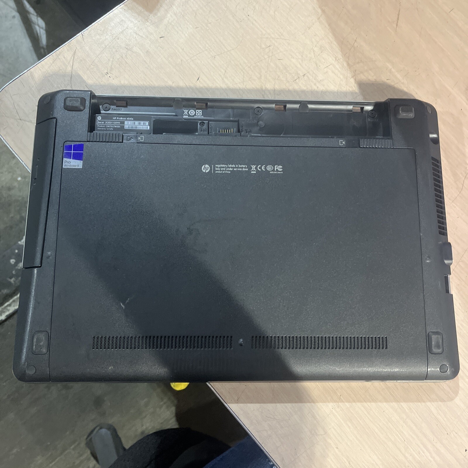 HP PROBOOK 4540S INTEL CORE I3-3110M 2.40GHZ 4GB RAM NO HD /